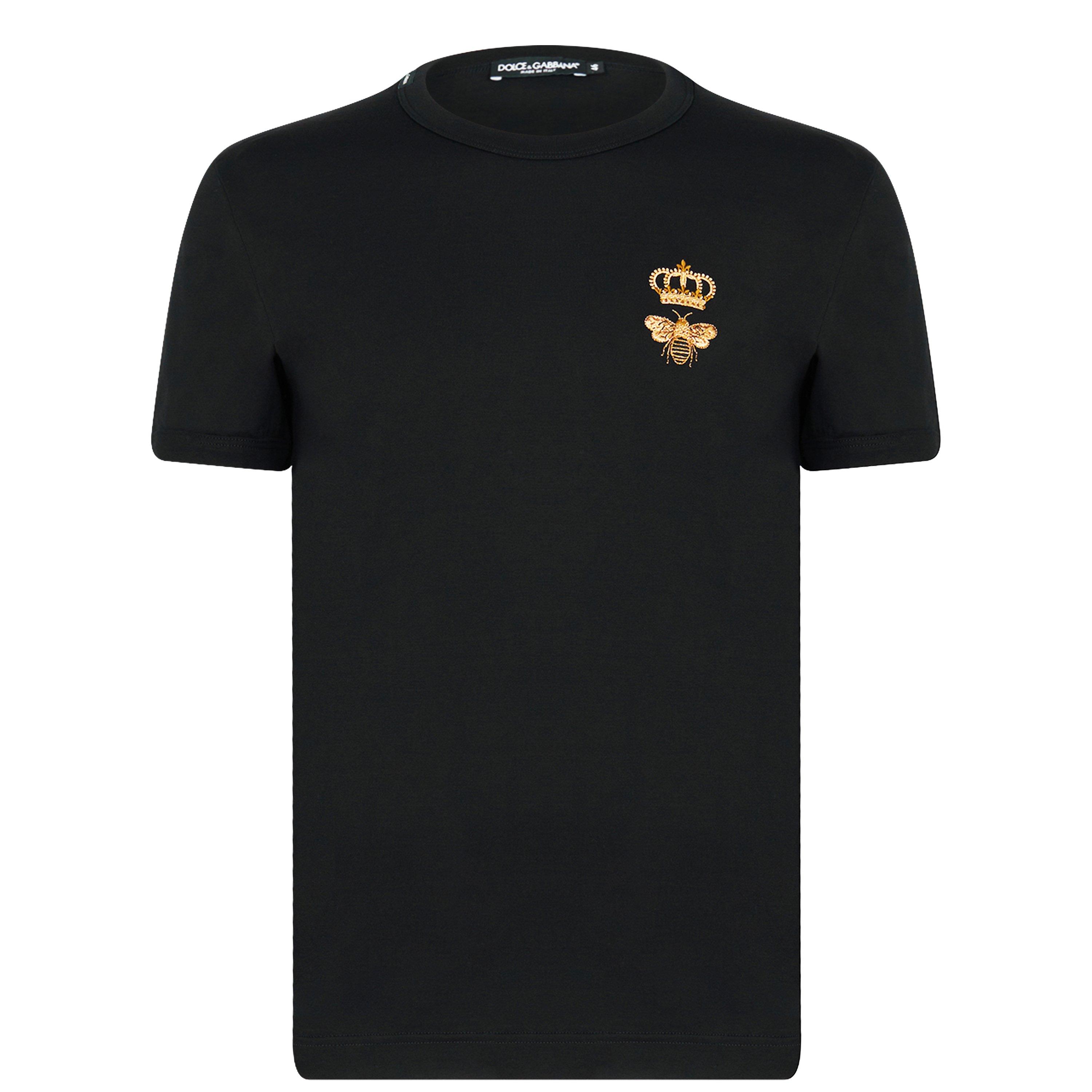 Black N0000 - Dolce and Gabbana - Crown Bee T Shirt - 5