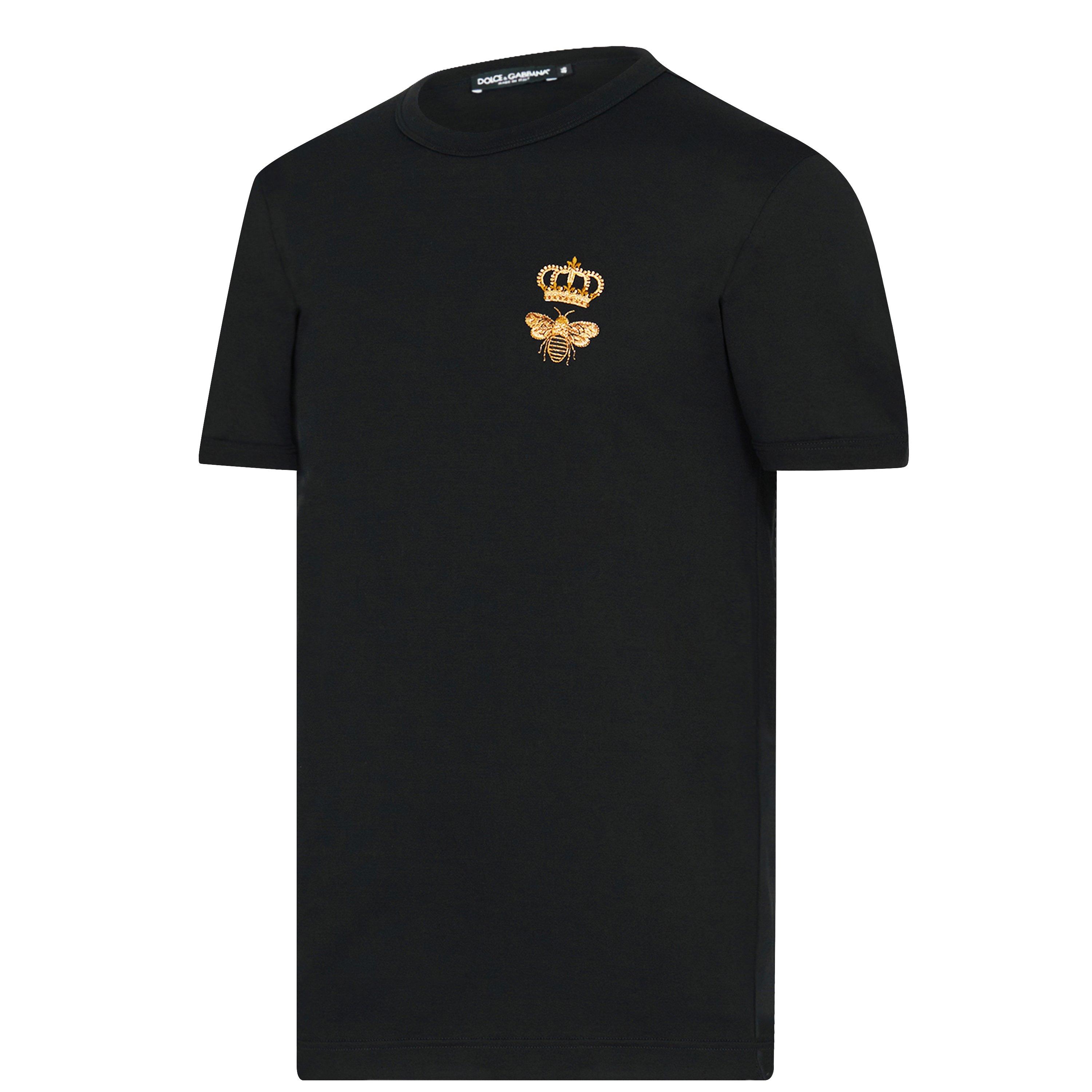 Black N0000 - Dolce and Gabbana - Crown Bee T Shirt - 7