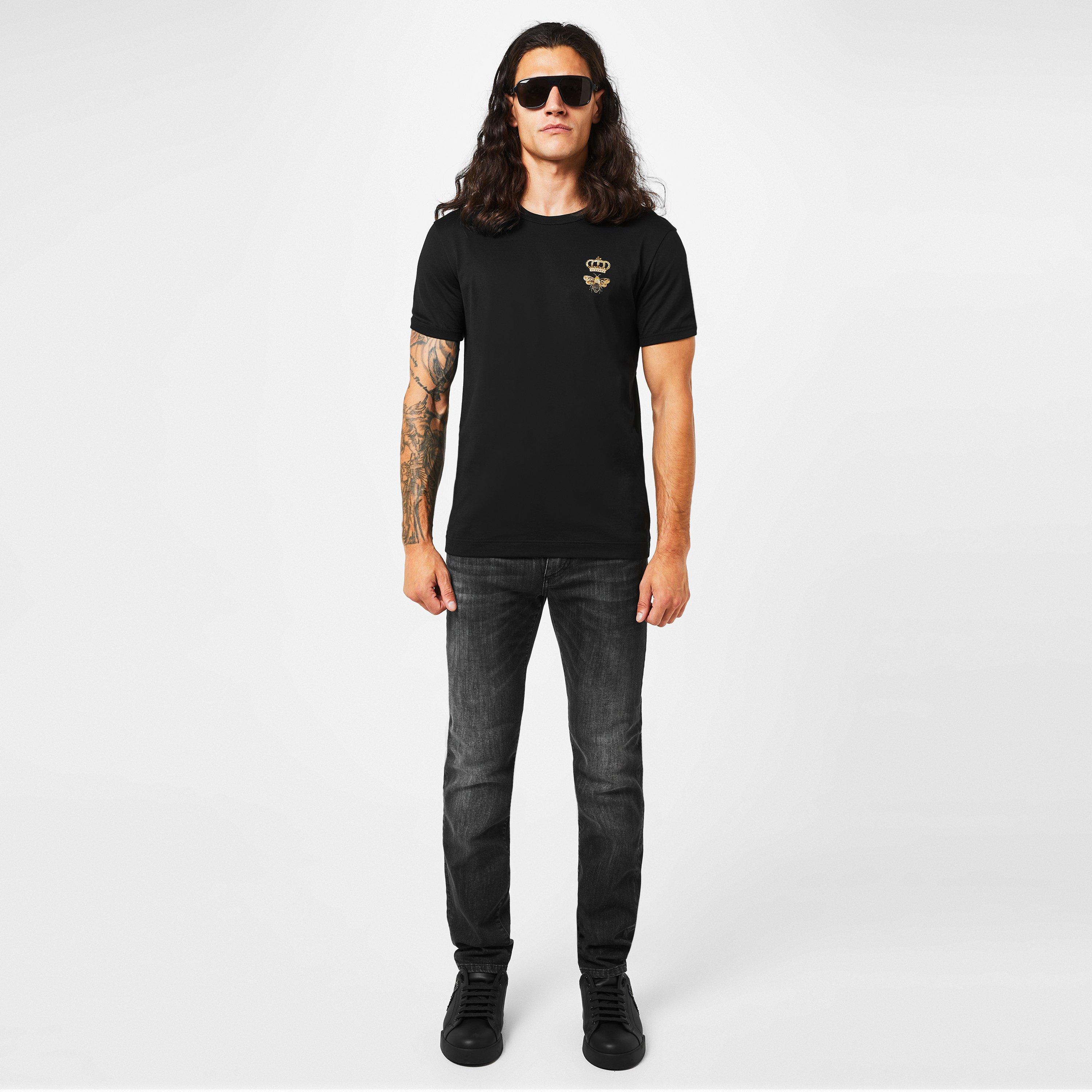 Black N0000 - Dolce and Gabbana - Crown Bee T Shirt - 4