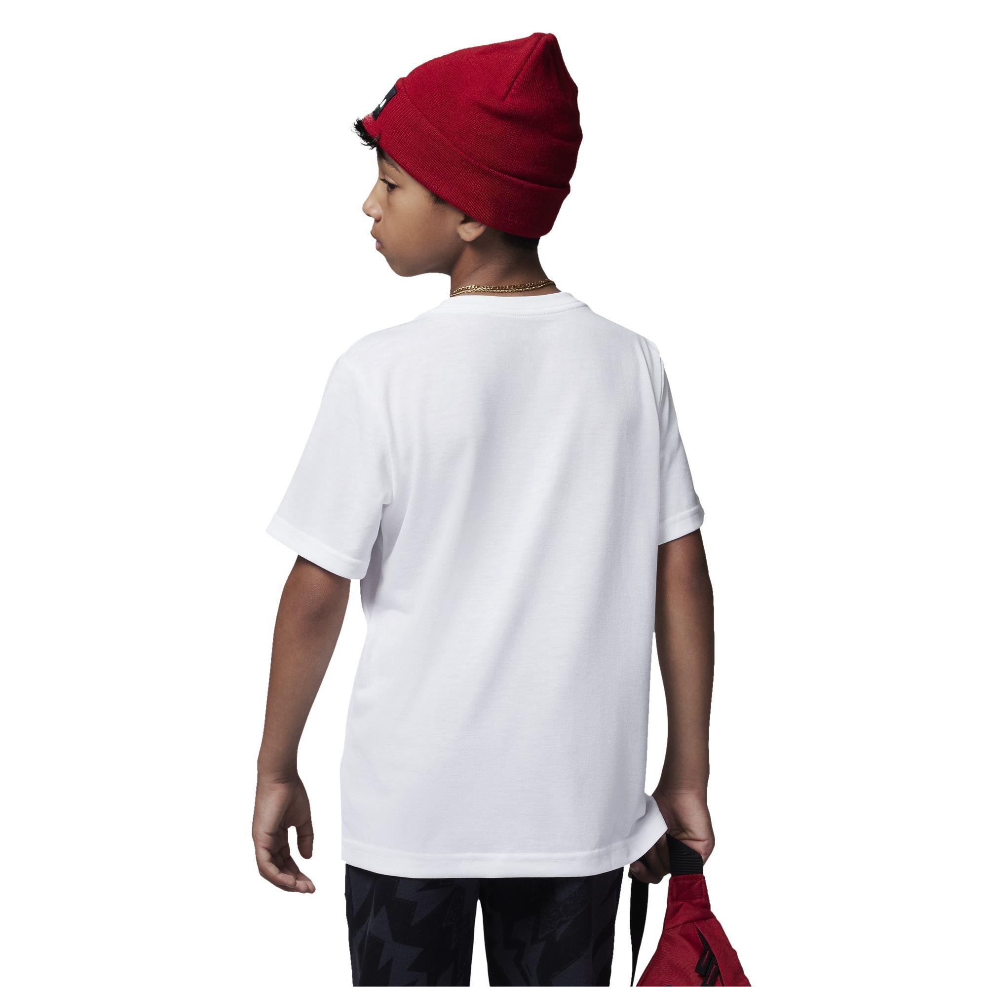 White/Red 09 - Air Jordan - Air Longline Graphic T Shirt Junior Boys - 3