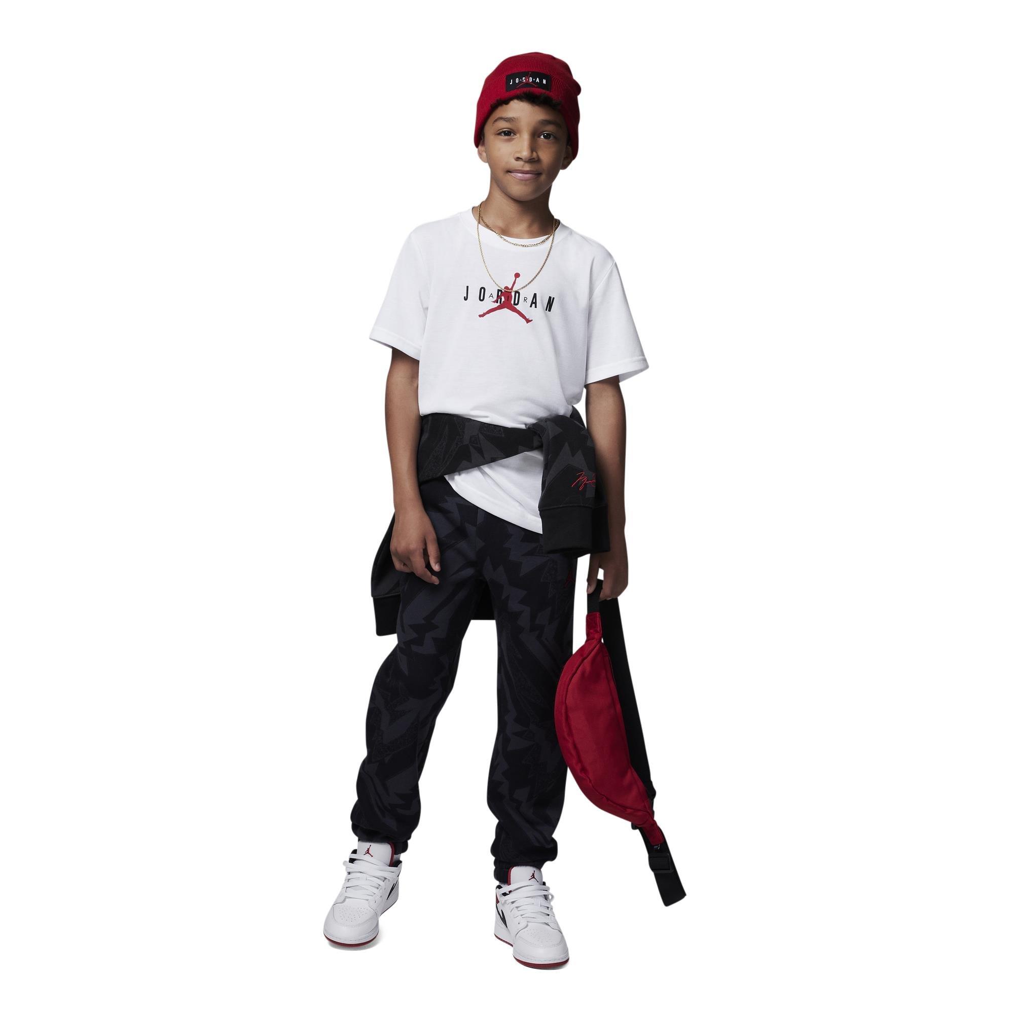 White/Red 09 - Air Jordan - Air Longline Graphic T Shirt Junior Boys - 5