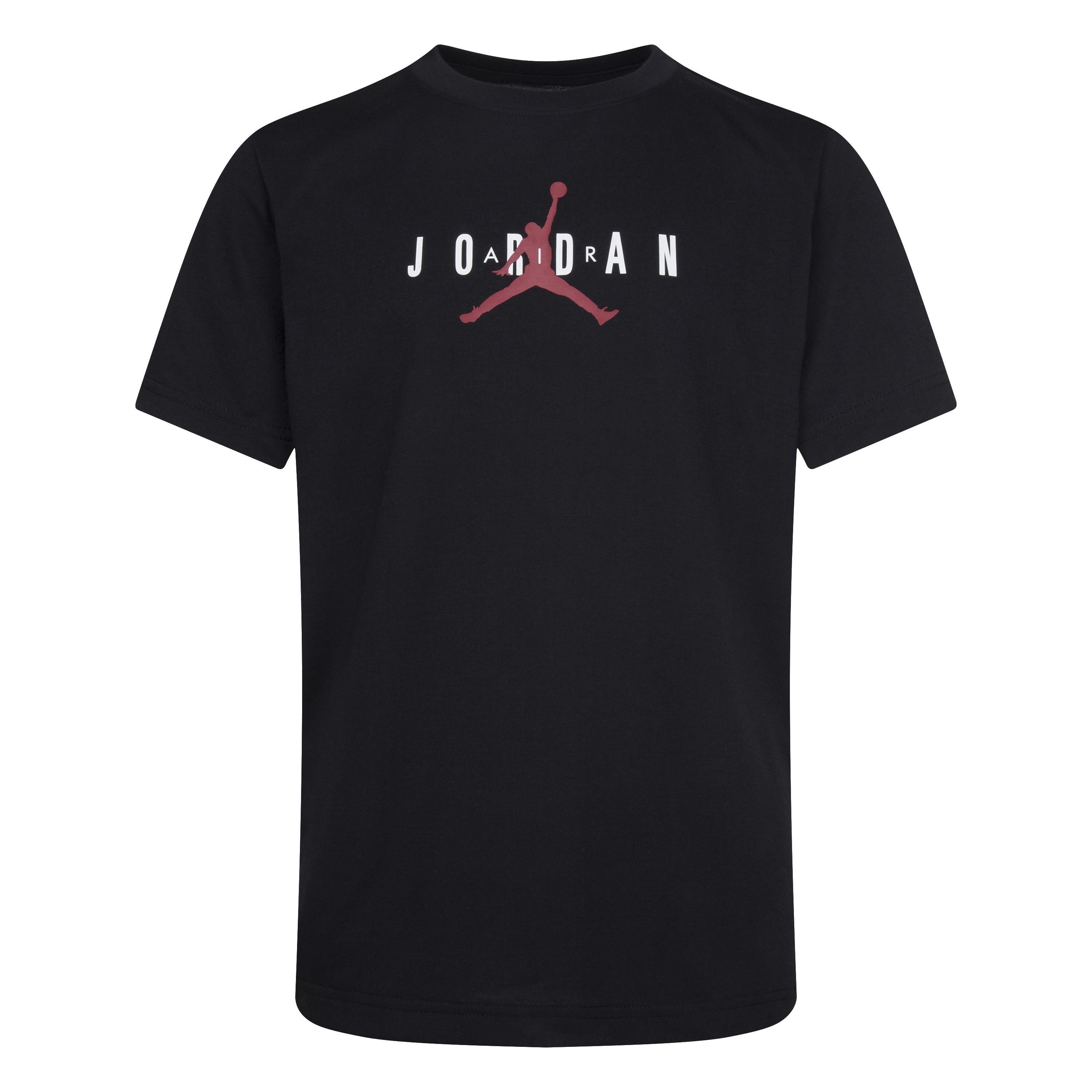 Black/Red 09 - Air Jordan - Air Longline Graphic T Shirt Junior Boys - 1