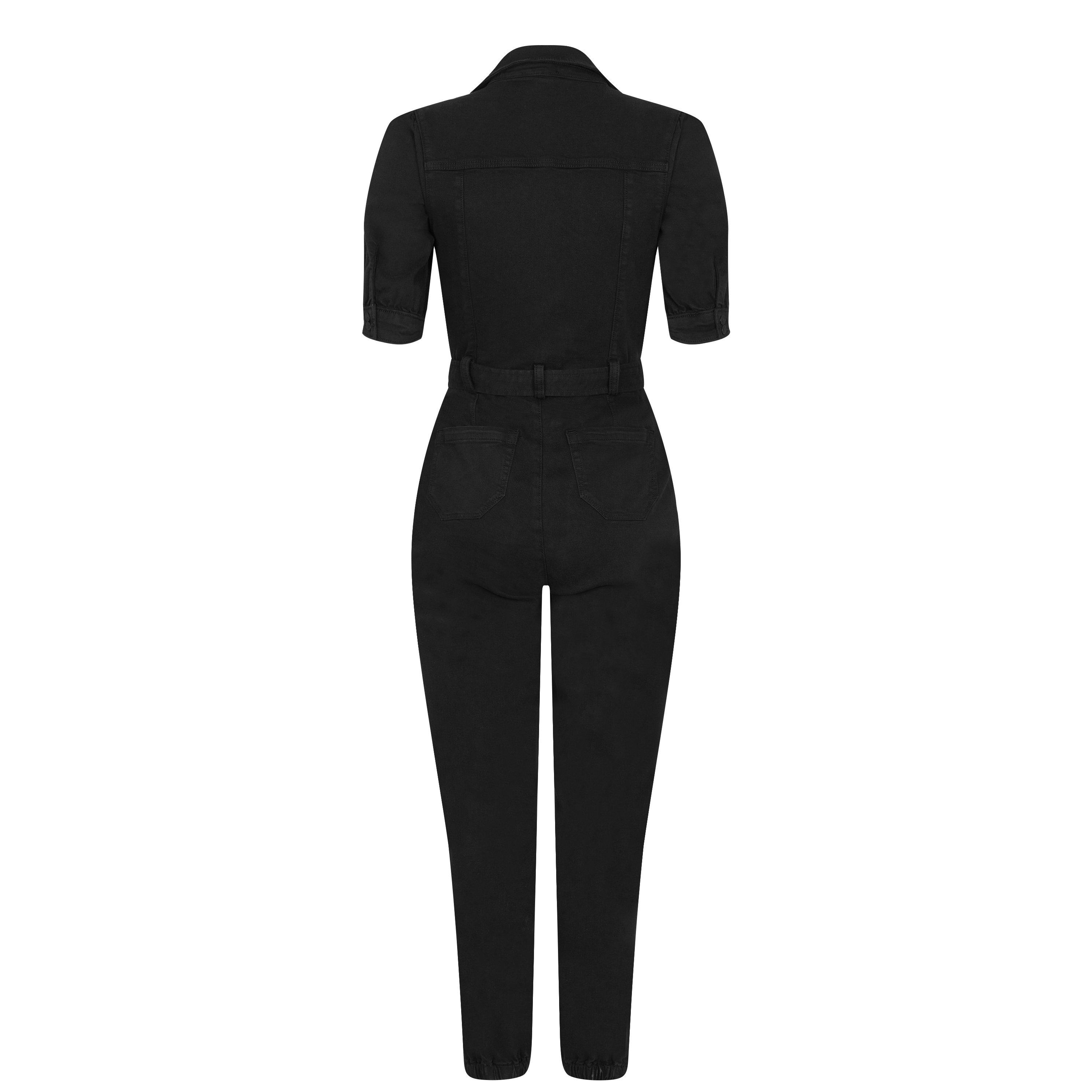 Washed Black - Paige - Mayslie Jumpsuit - 5