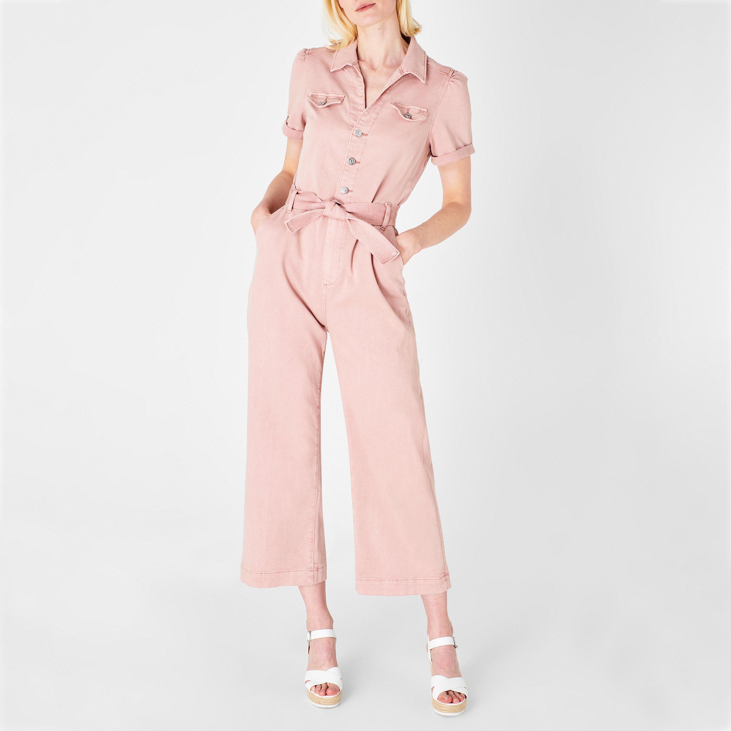 Paige Women's Anessa Belted Jumpsuit - Vintage Rouge - 8