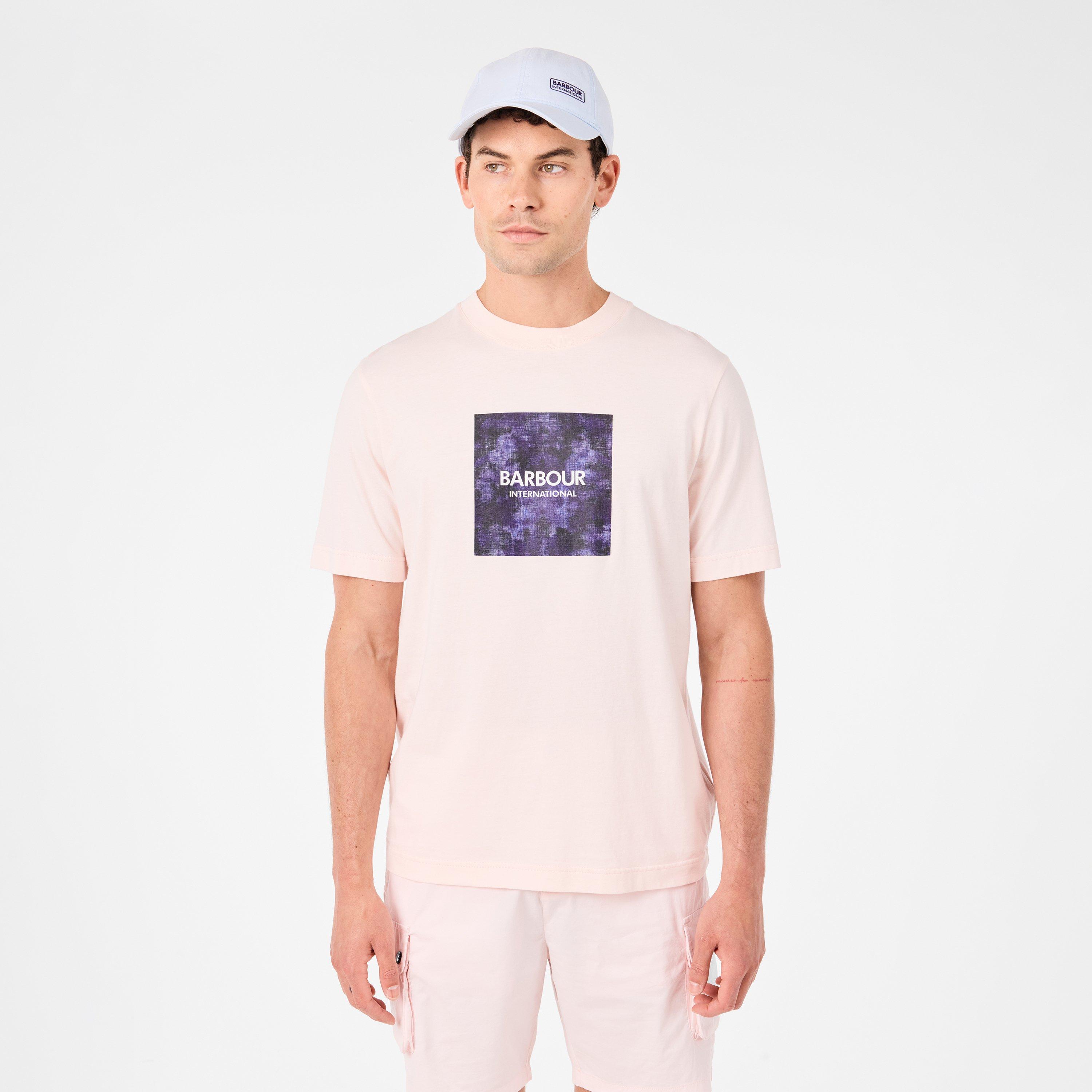 Qurtz Pink PI59 - Barbour International - Camo Graphic Print T-shirt - 3