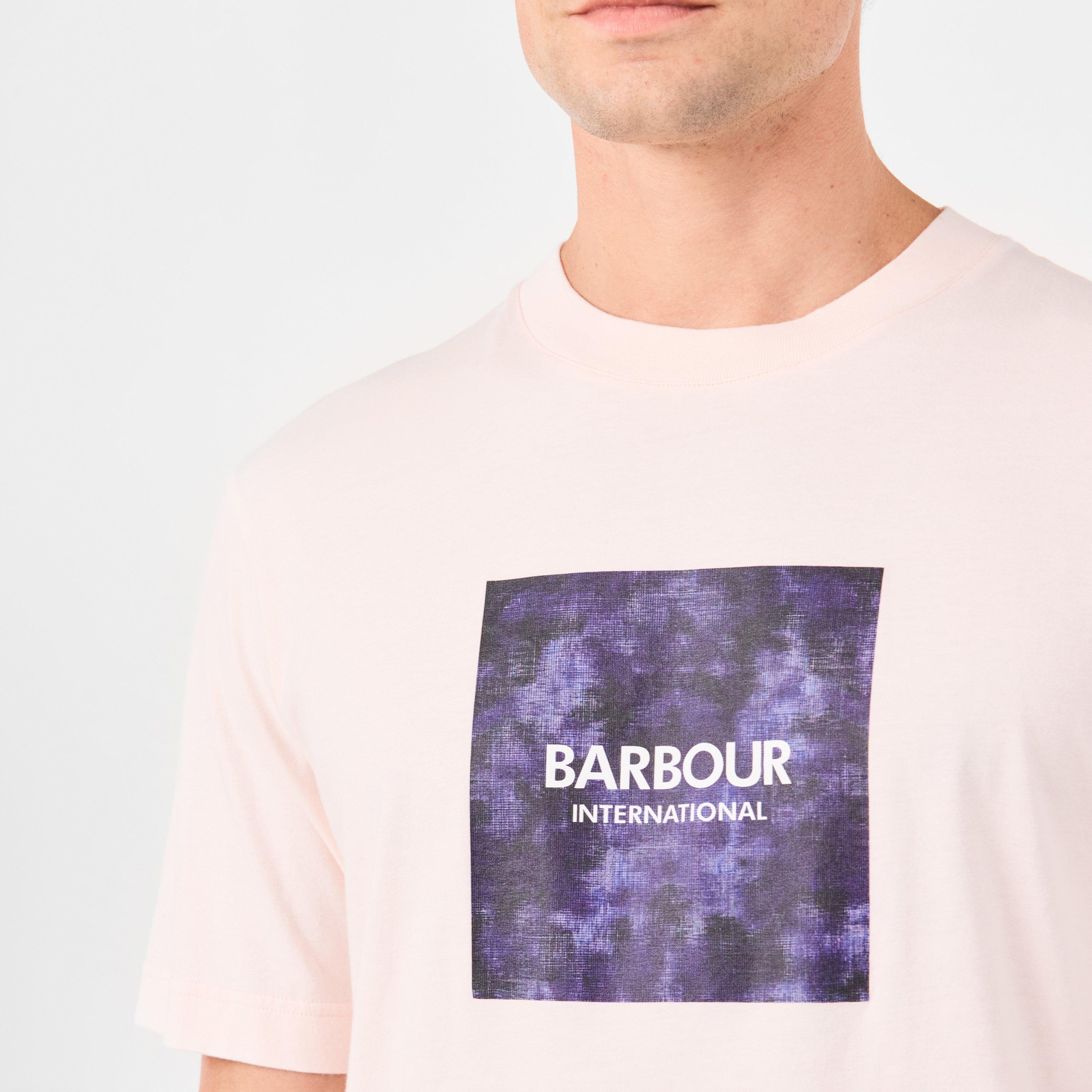 Qurtz Pink PI59 - Barbour International - Camo Graphic Print T-shirt - 5