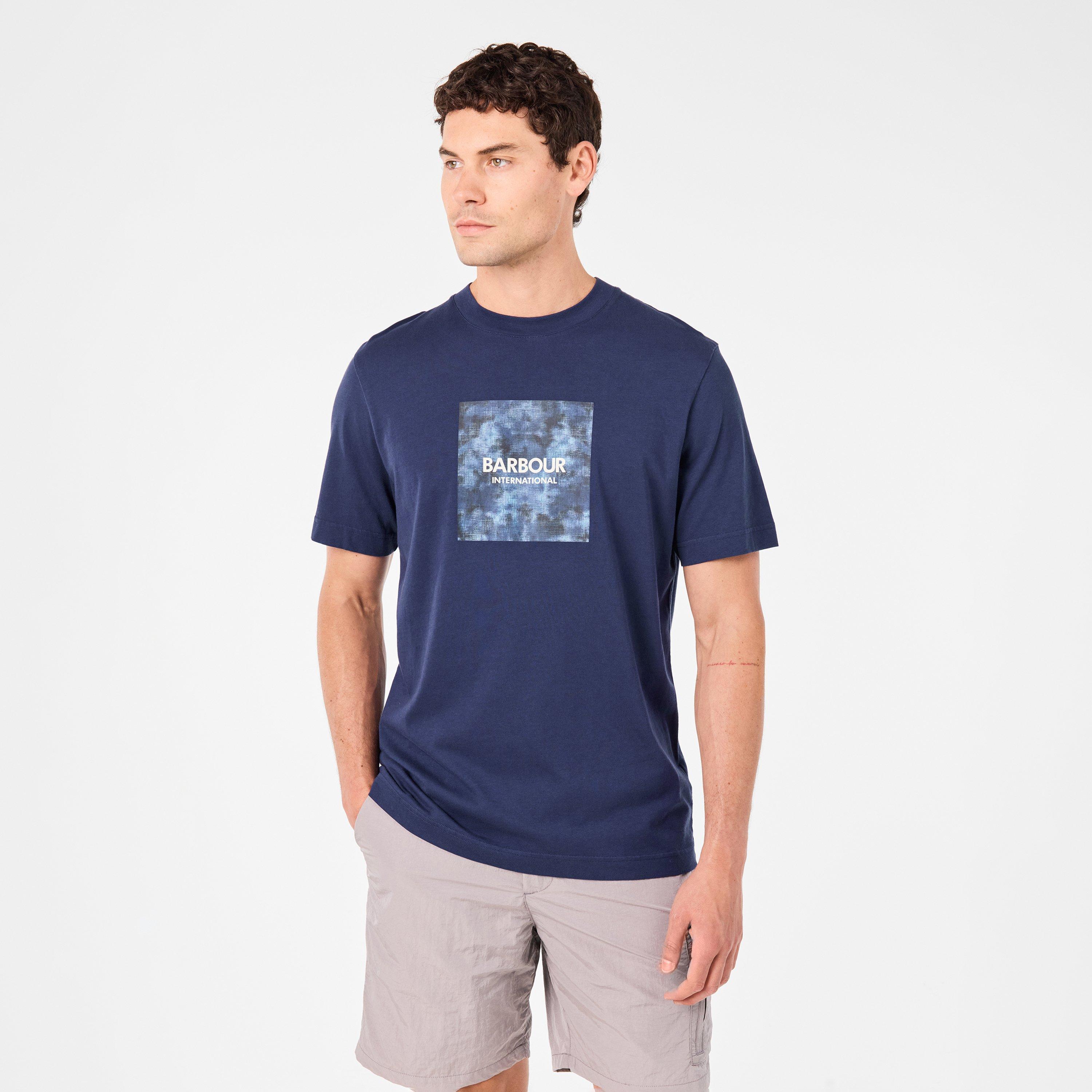 Mnght Blue BU58 - Barbour International - Camo Graphic Print T-shirt - 3