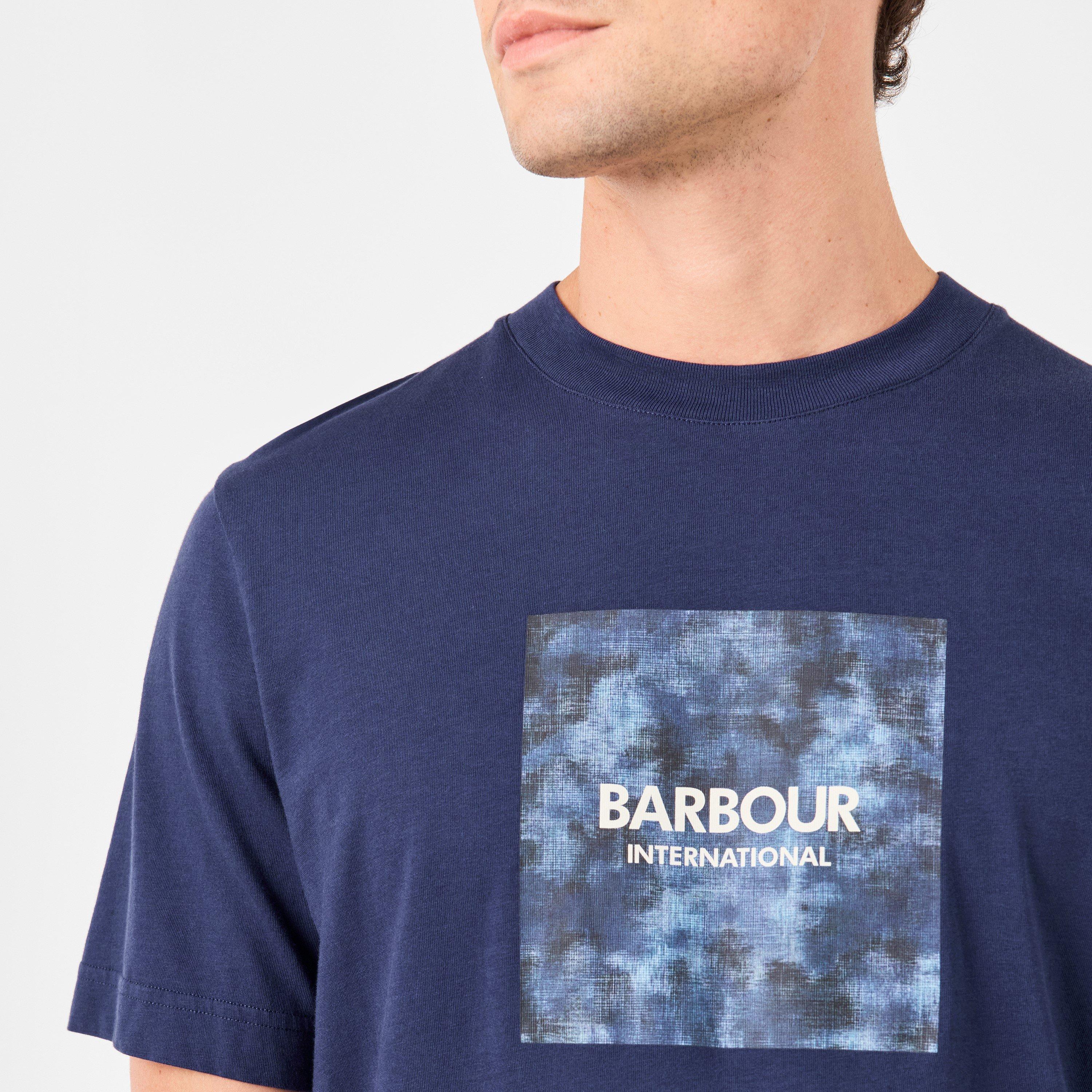 Mnght Blue BU58 - Barbour International - Camo Graphic Print T-shirt - 5