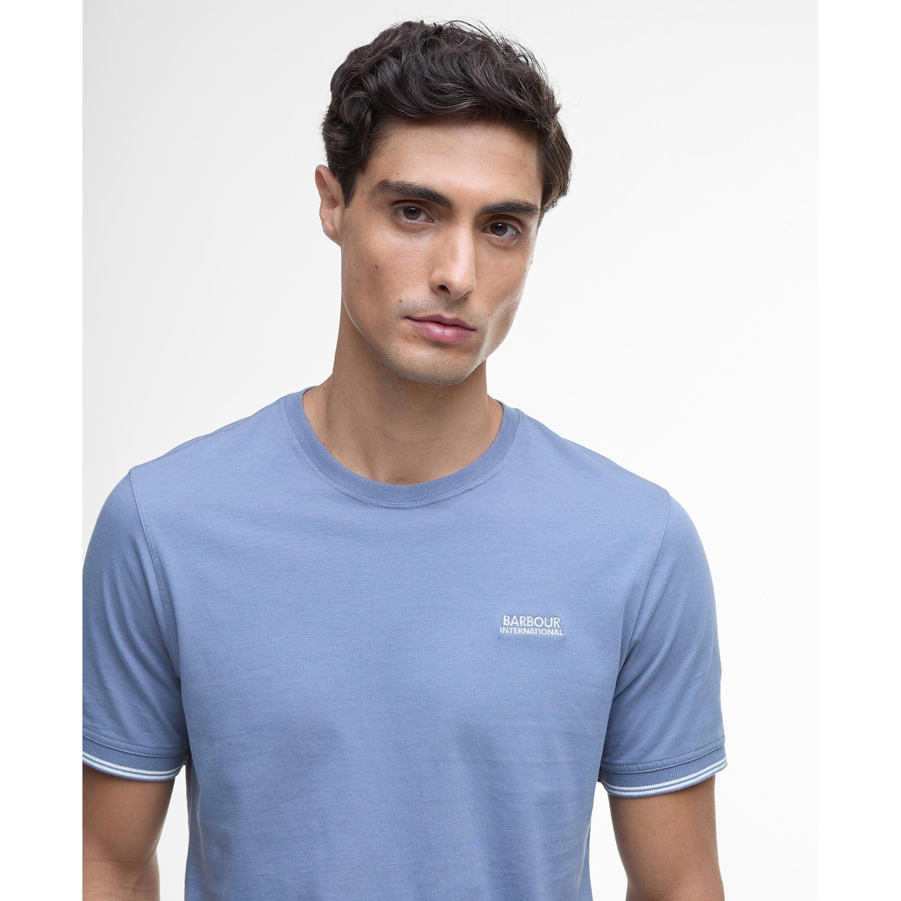 Wshed Blue BL45 - Barbour International - Philip Tipped T-shirt - 5
