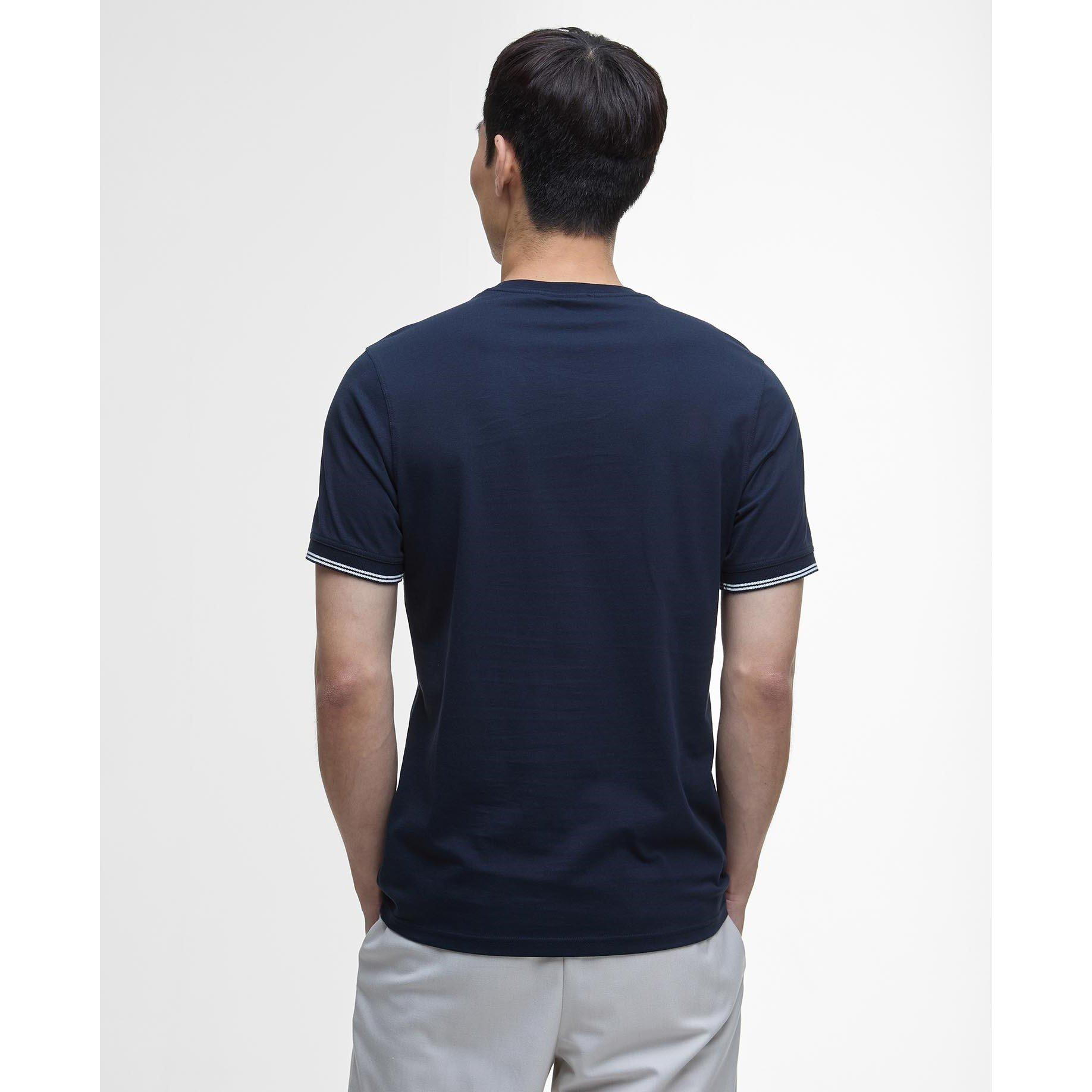 Navy NY91 - Barbour International - Philip Tipped T-shirt - 3