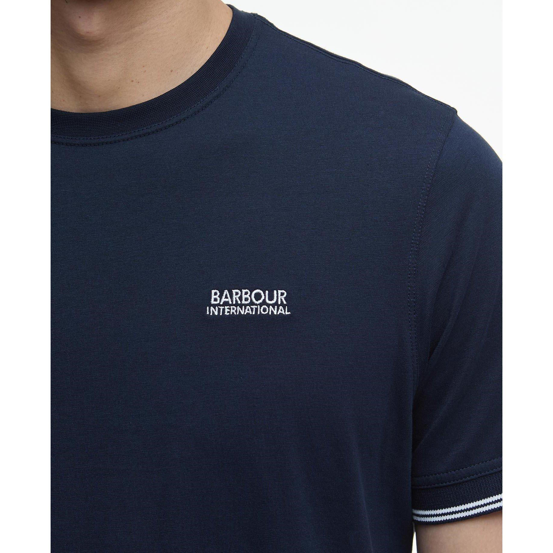 Navy NY91 - Barbour International - Philip Tipped T-shirt - 4