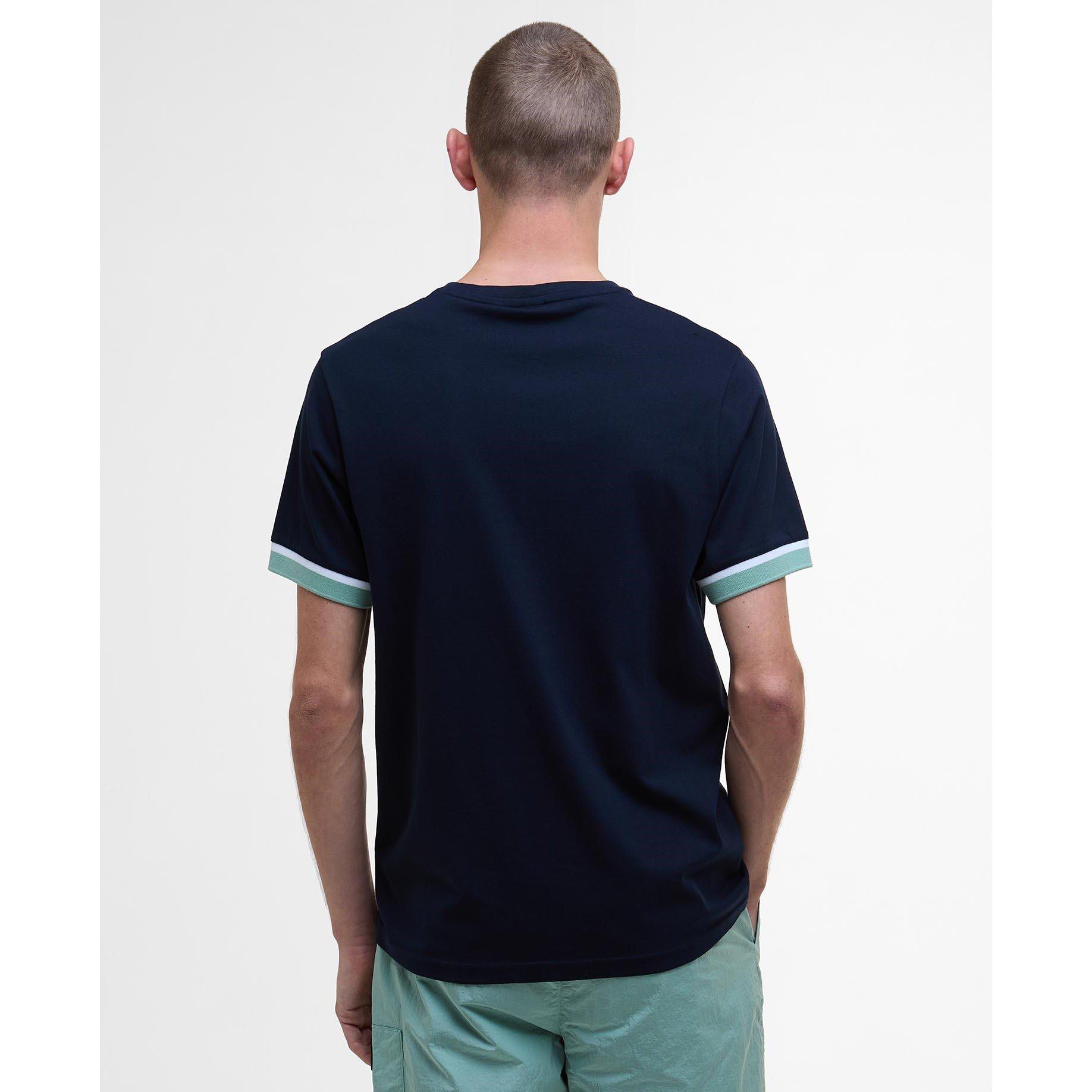 Saph Navy NY73 - Barbour International - Mens Evan T-Shirt - 2