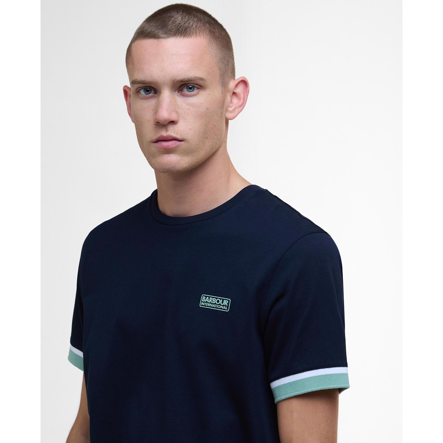 Saph Navy NY73 - Barbour International - Mens Evan T-Shirt - 4
