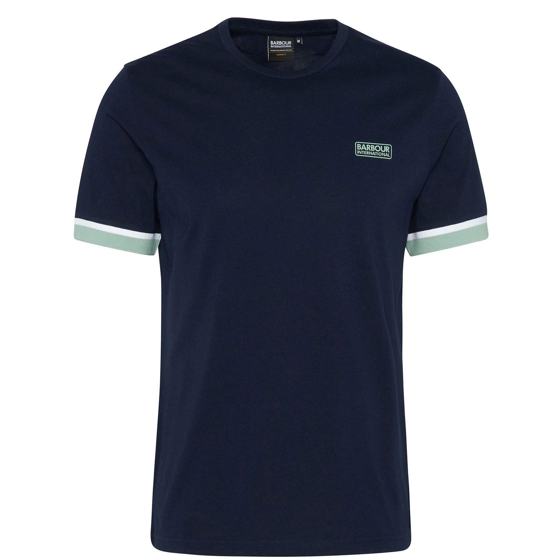 Saph Navy NY73 - Barbour International - Mens Evan T-Shirt - 5