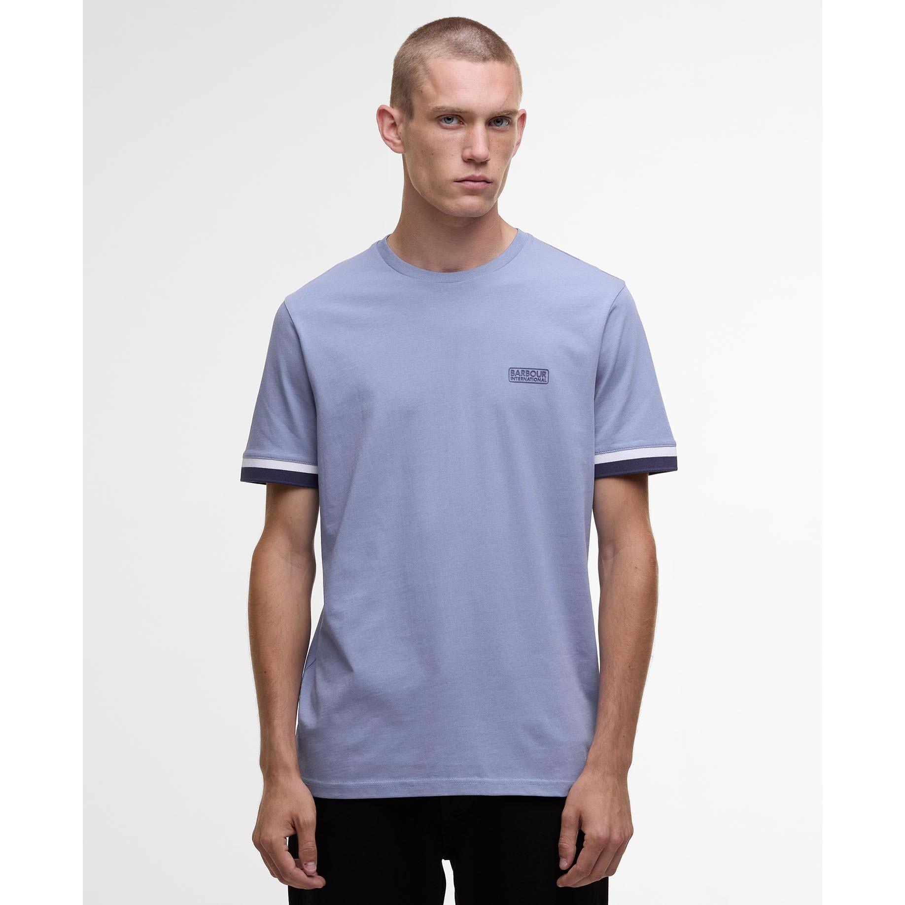 Manor Blue BU58 - Barbour International - Mens Evan T-Shirt - 1