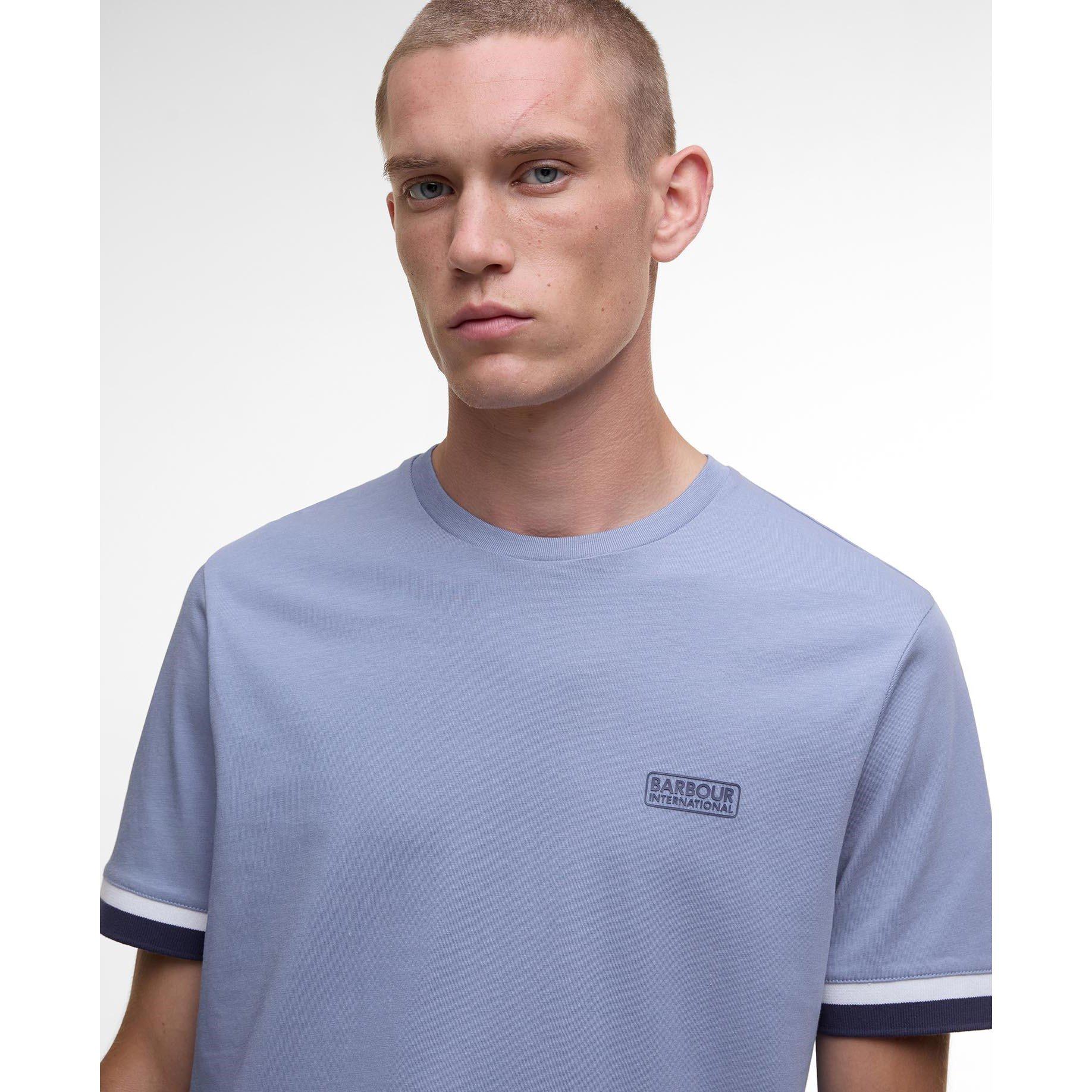 Manor Blue BU58 - Barbour International - Mens Evan T-Shirt - 4