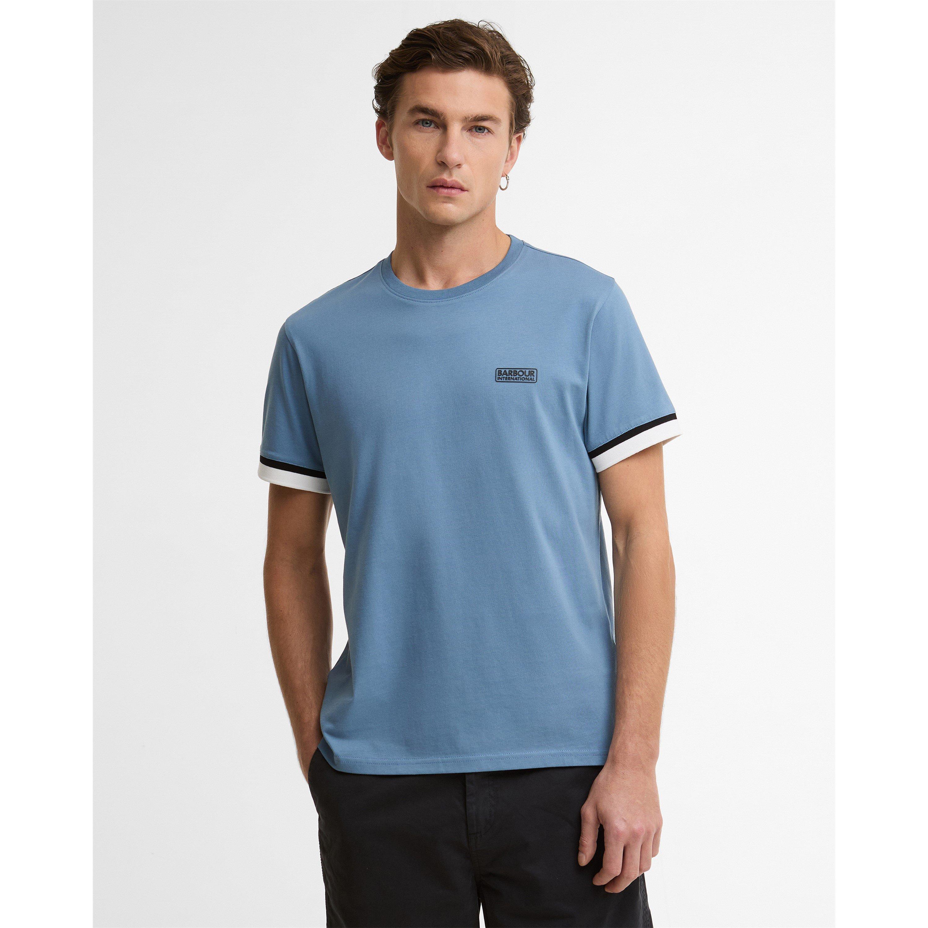 Blue - Barbour International - Mens Evan T-Shirt - 2