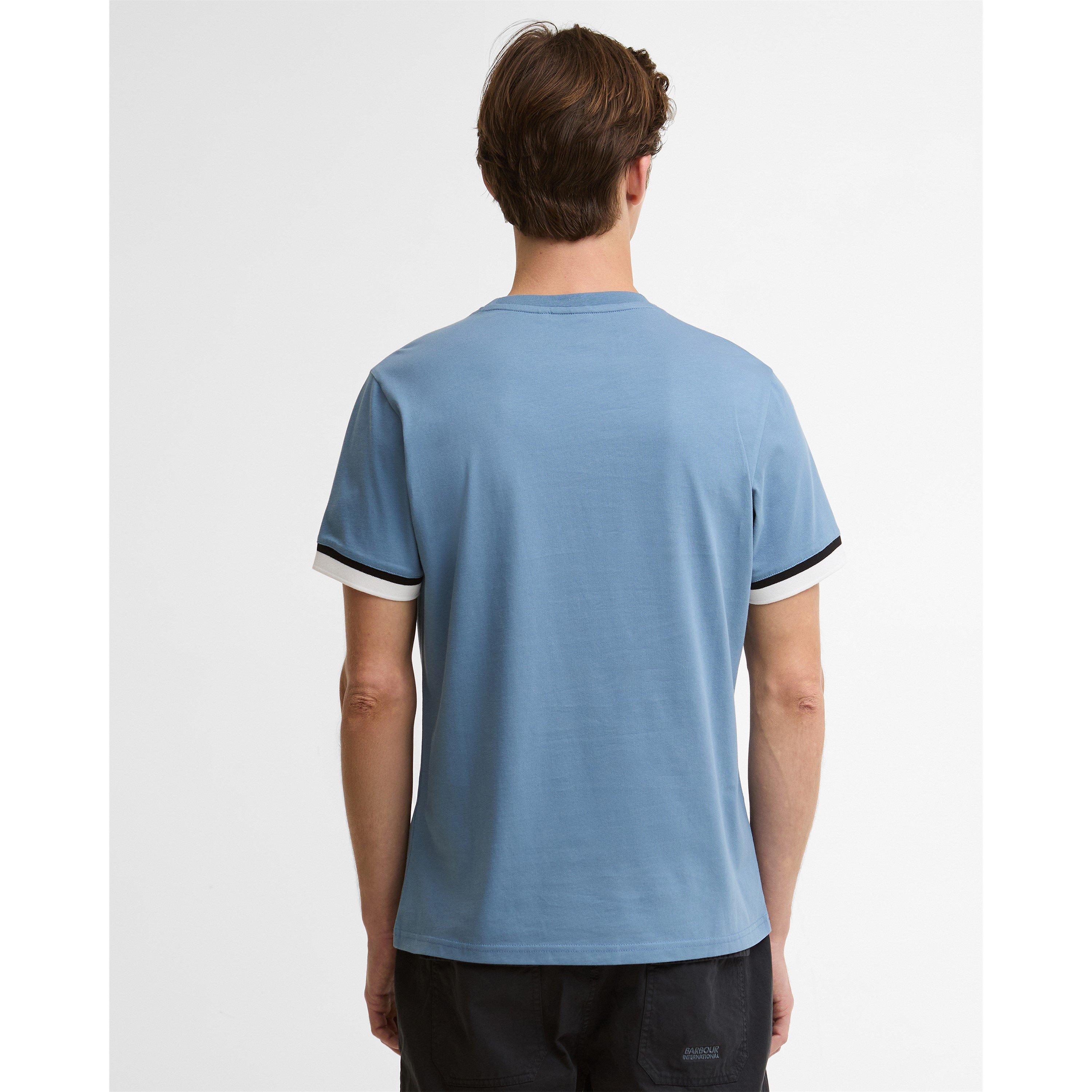 Blue - Barbour International - Mens Evan T-Shirt - 3