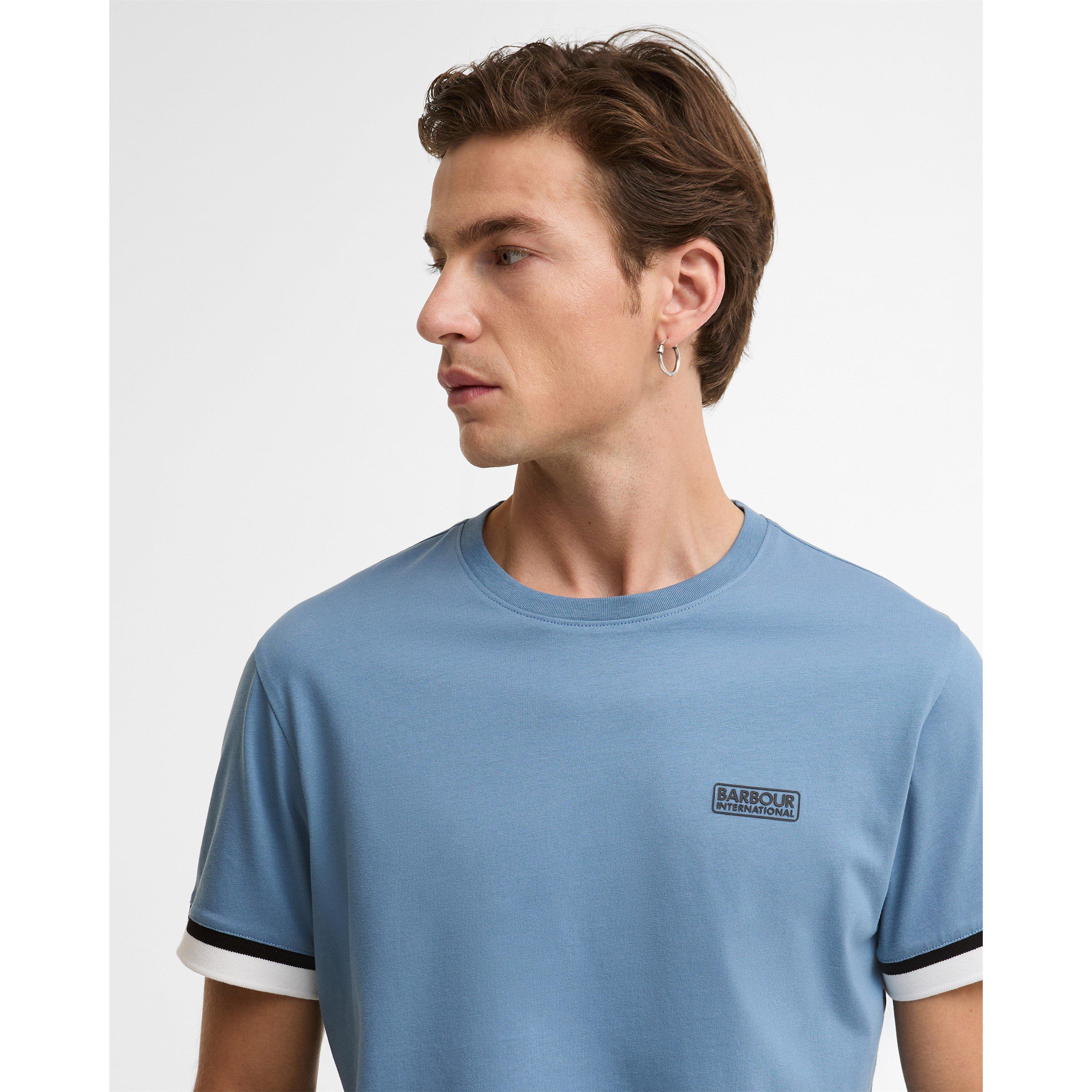 Blue - Barbour International - Mens Evan T-Shirt - 4