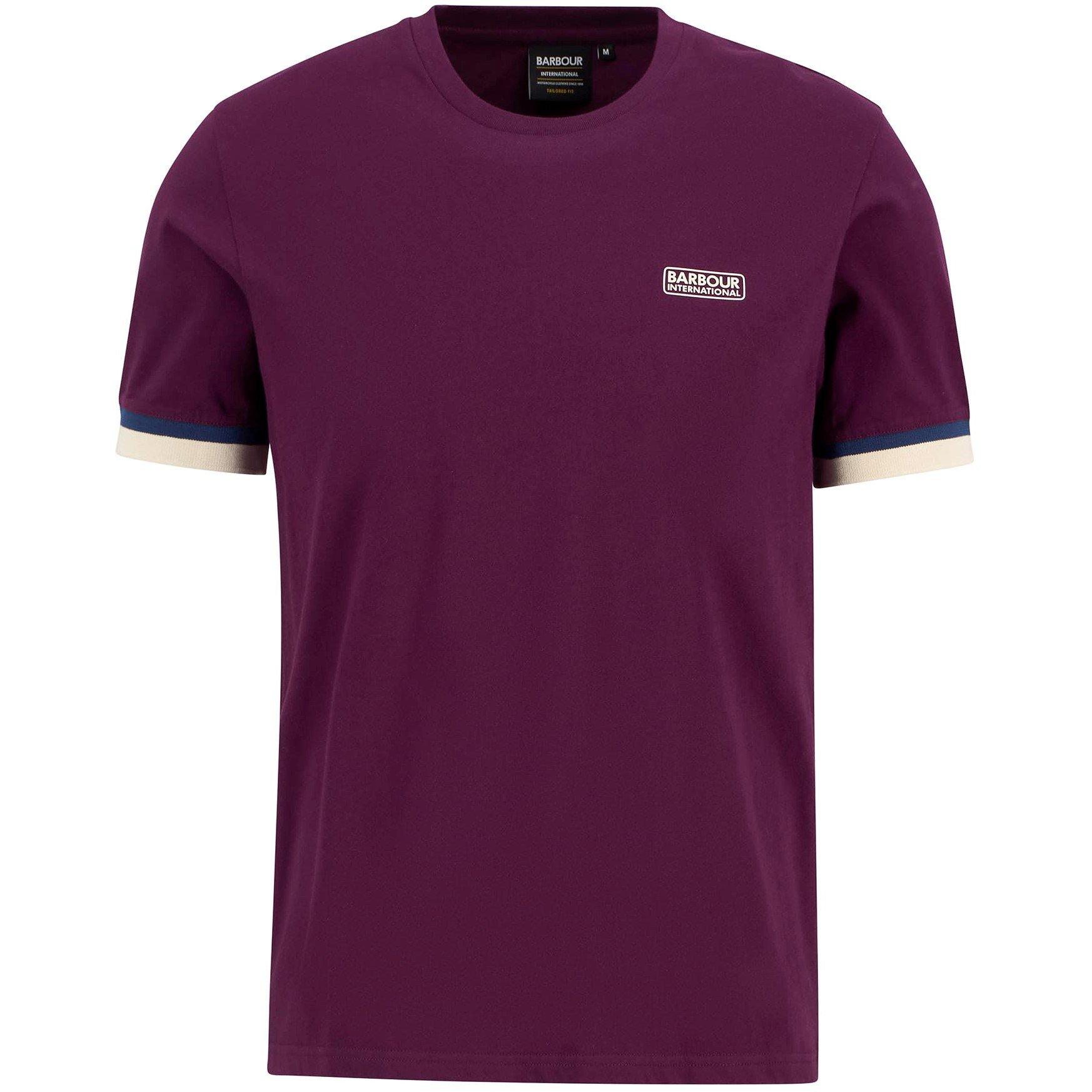 Barbour International Men's Evan T-Shirt - Pot Merlot Pu99 - M