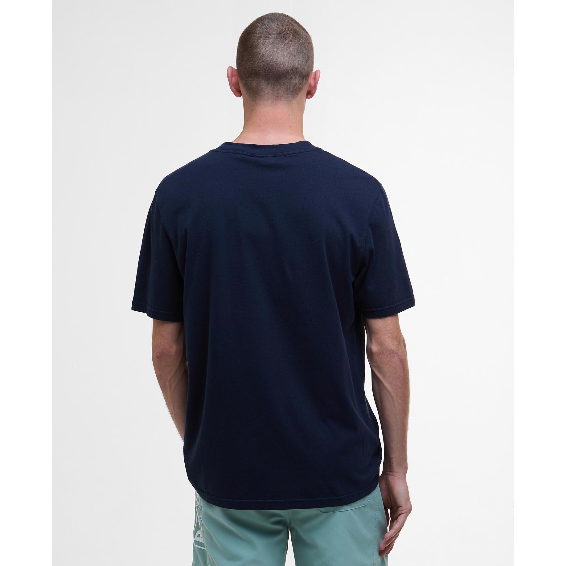 Saph Navy NY73 - Barbour International - Lozenge T-Shirt - 2