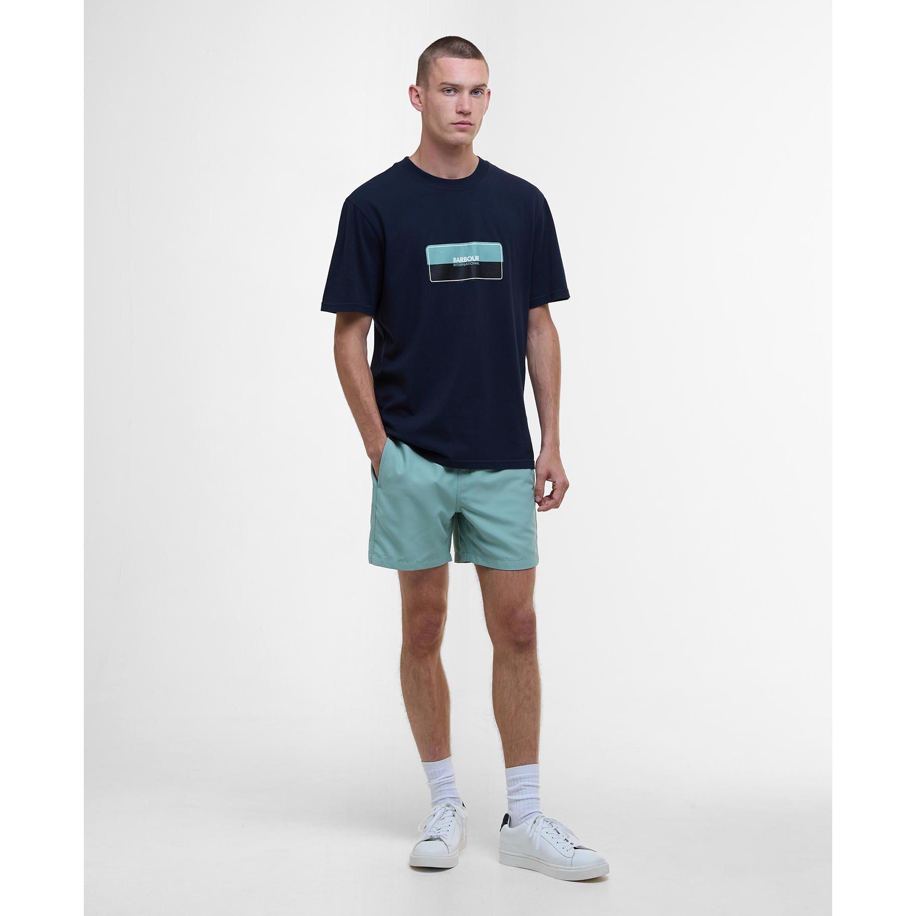 Saph Navy NY73 - Barbour International - Lozenge T-Shirt - 3