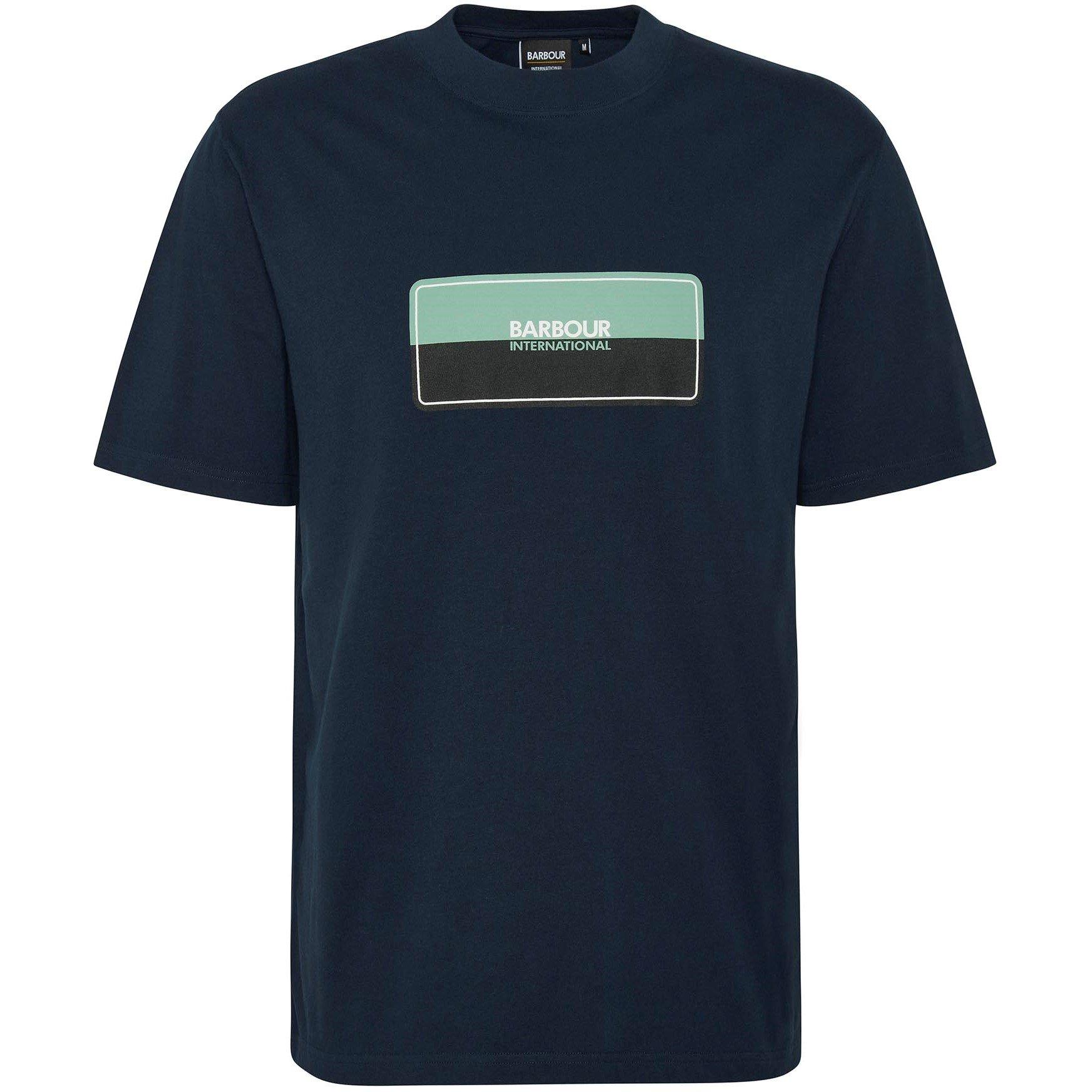 Saph Navy NY73 - Barbour International - Lozenge T-Shirt - 5