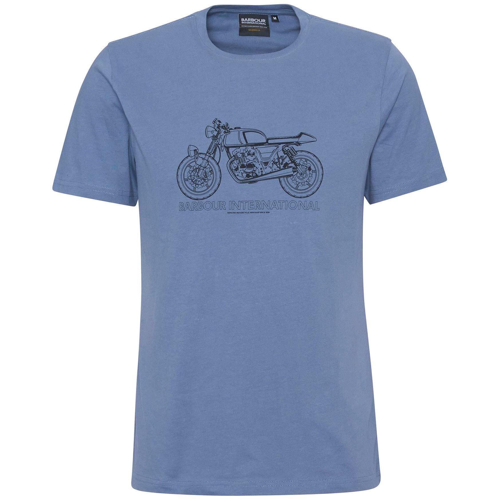 Washed Blue - Barbour International - Venture Graphic T-Shirt - 5