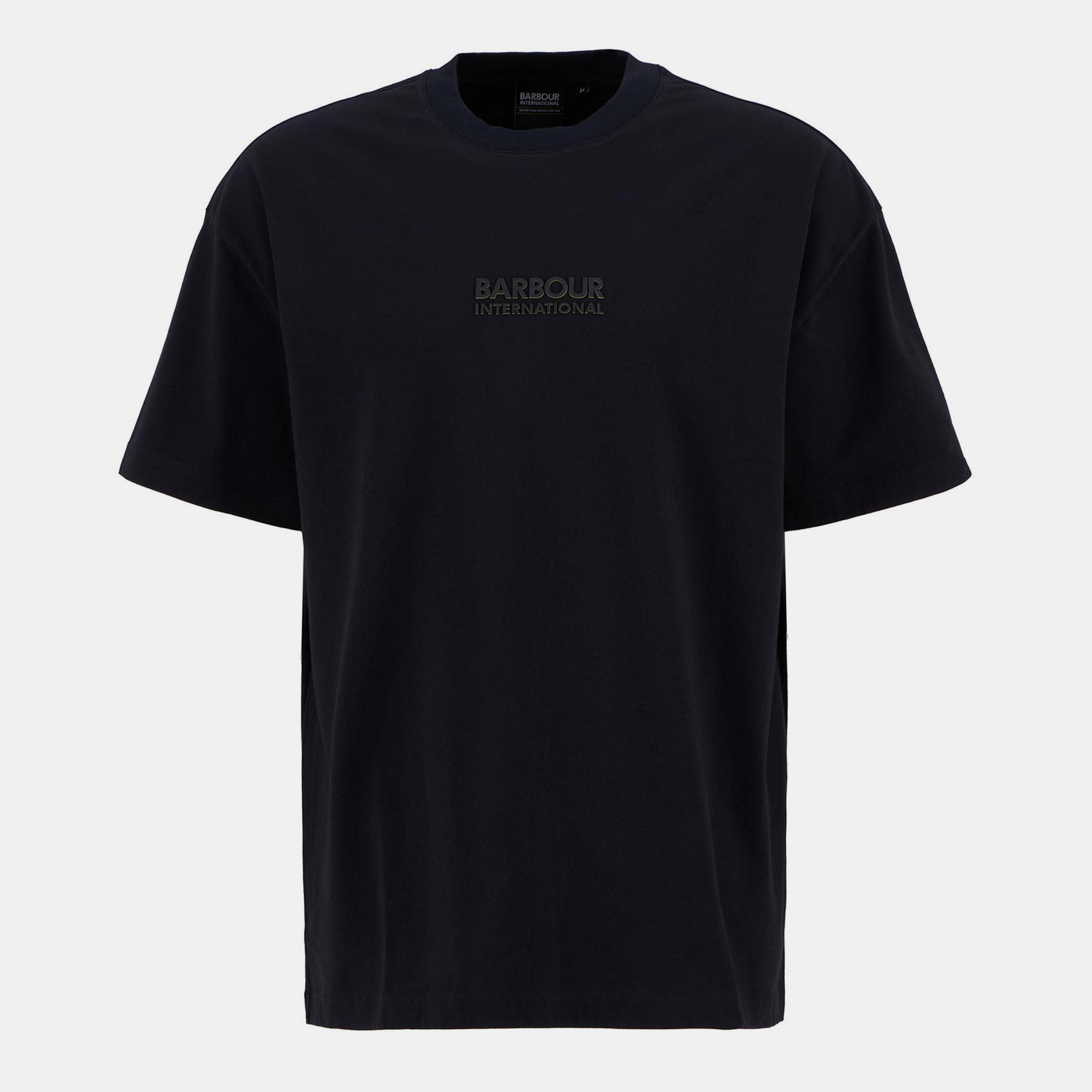 Barbour International Mens Collins T-Shirt - Black BK31 - Size 2XL