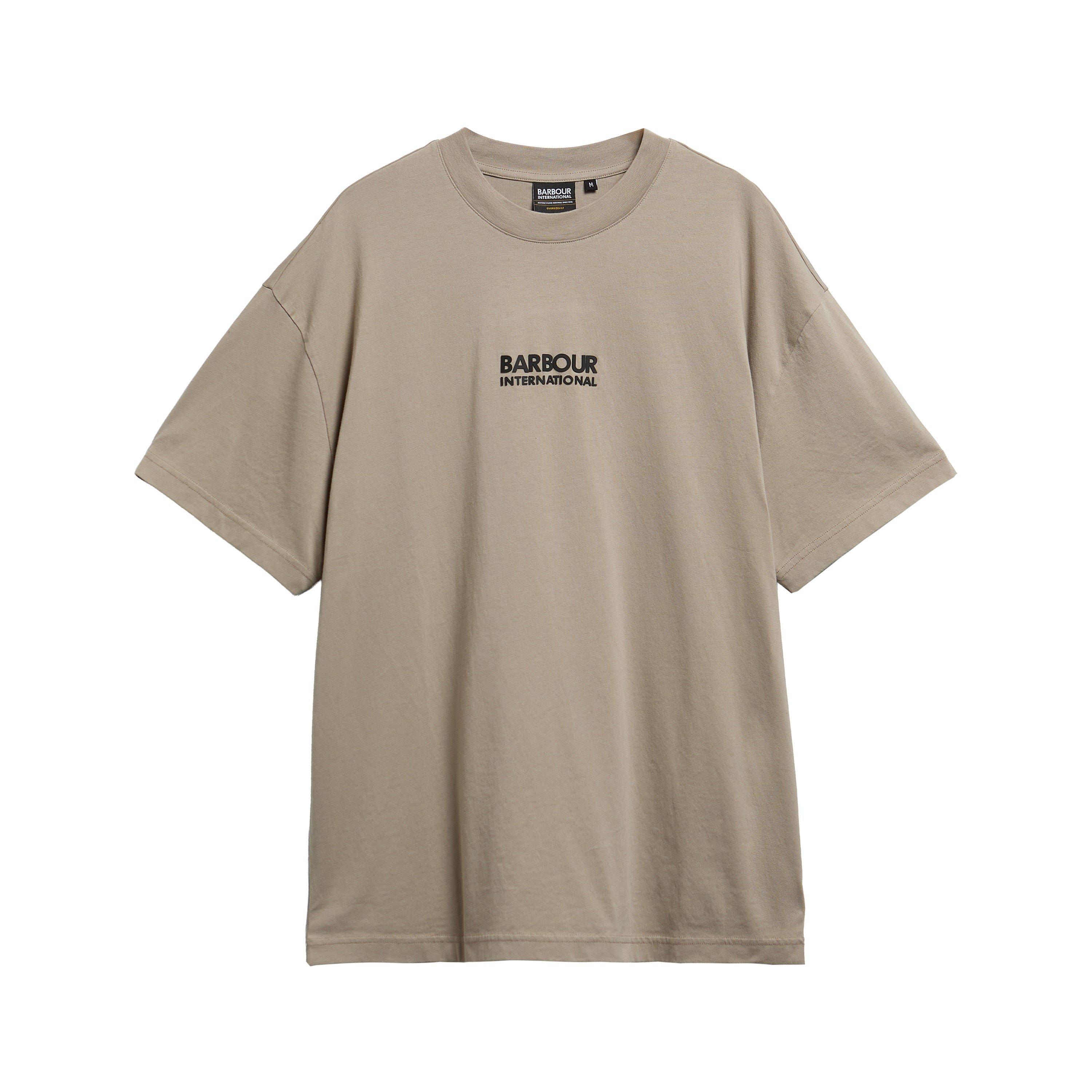 Barbour International Mens Collins T-Shirt - Concrete GY36 - Size 2XL