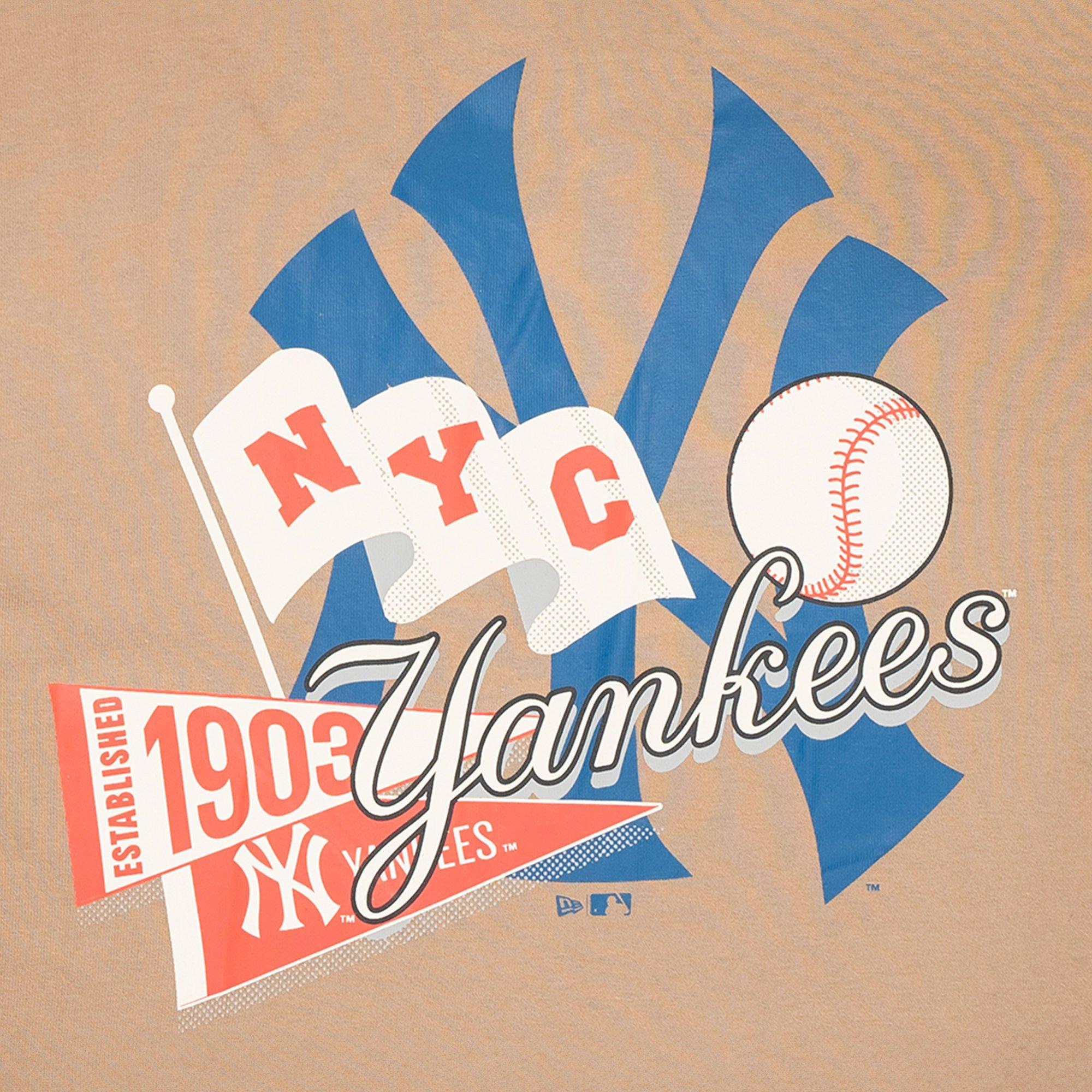 Khaki - New Era - Essentials New York Yankees T-Shirt Mens - 6
