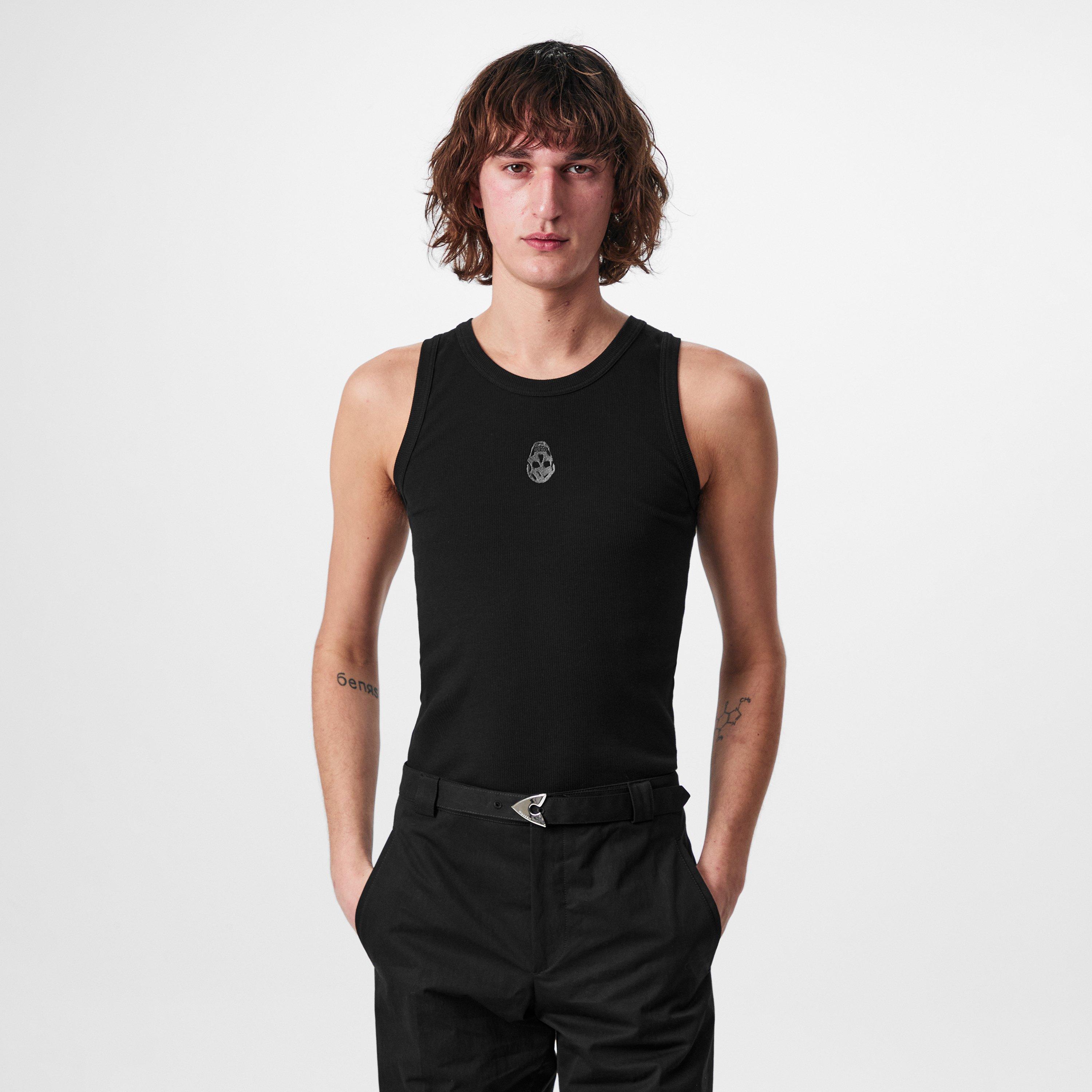 Black - Alexander McQueen - Men's Logo Vest - 3
