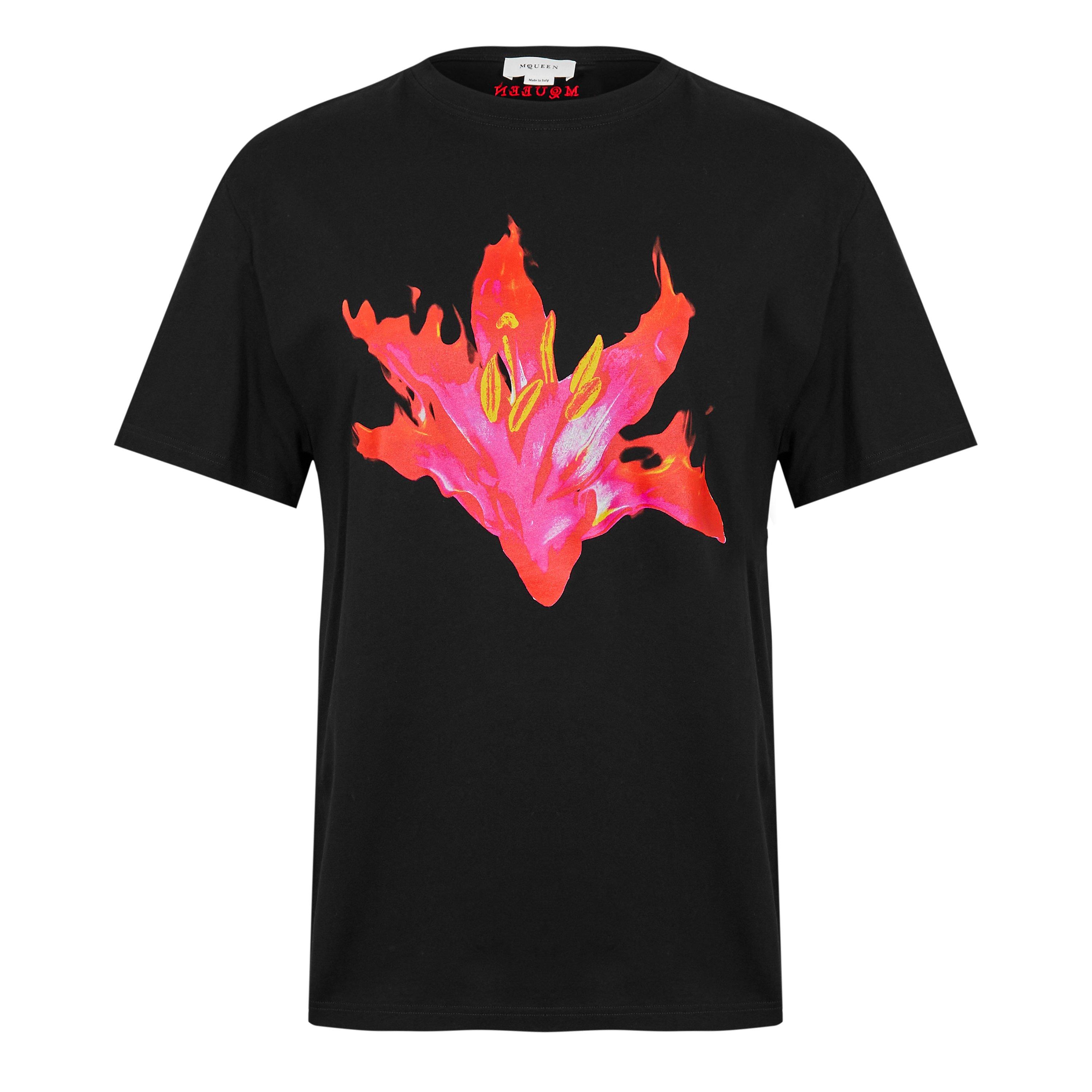 Alexander McQueen Lily T-Shirt - Black/Pink - S