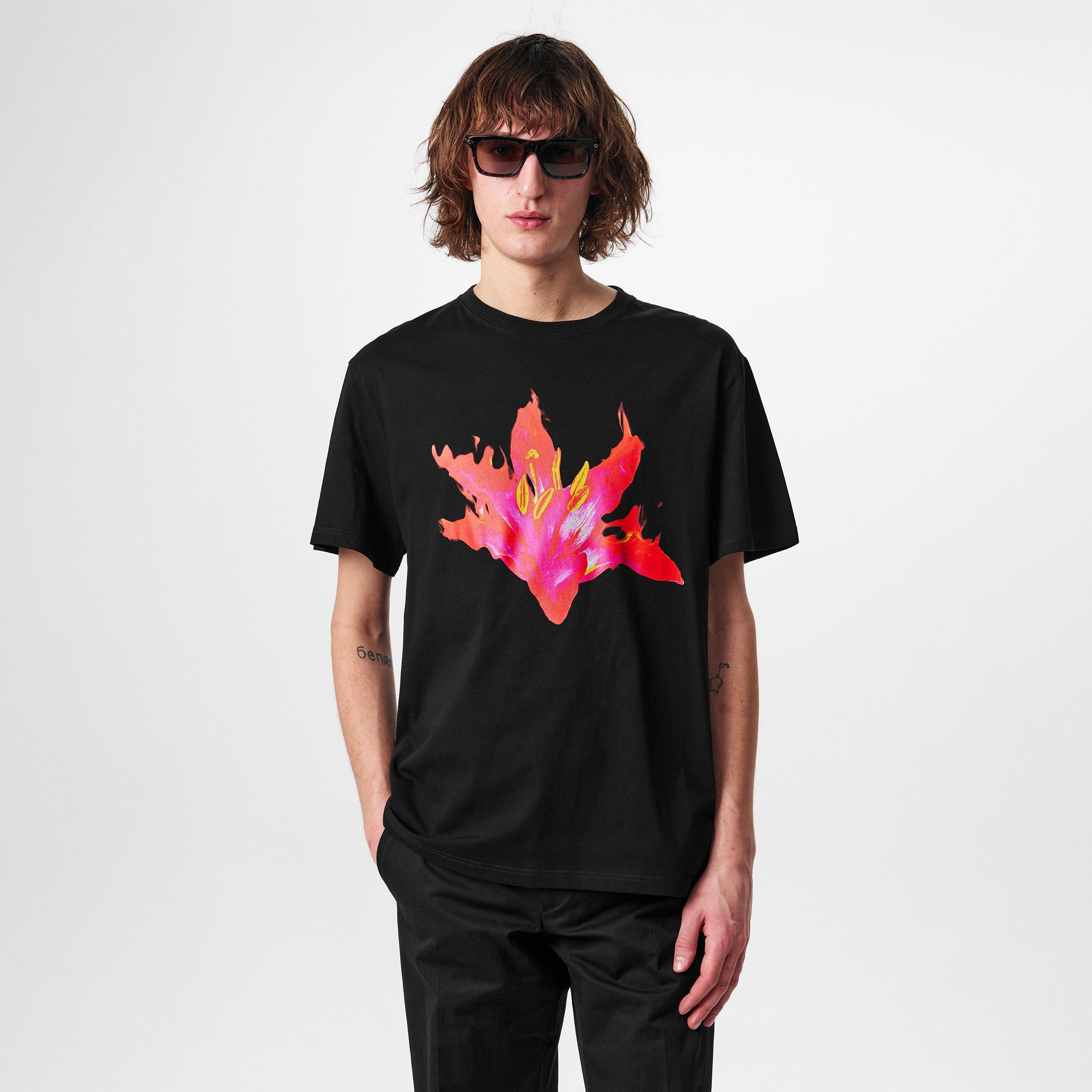 Black/Pink - Alexander McQueen - Lily T-Shirt - 2