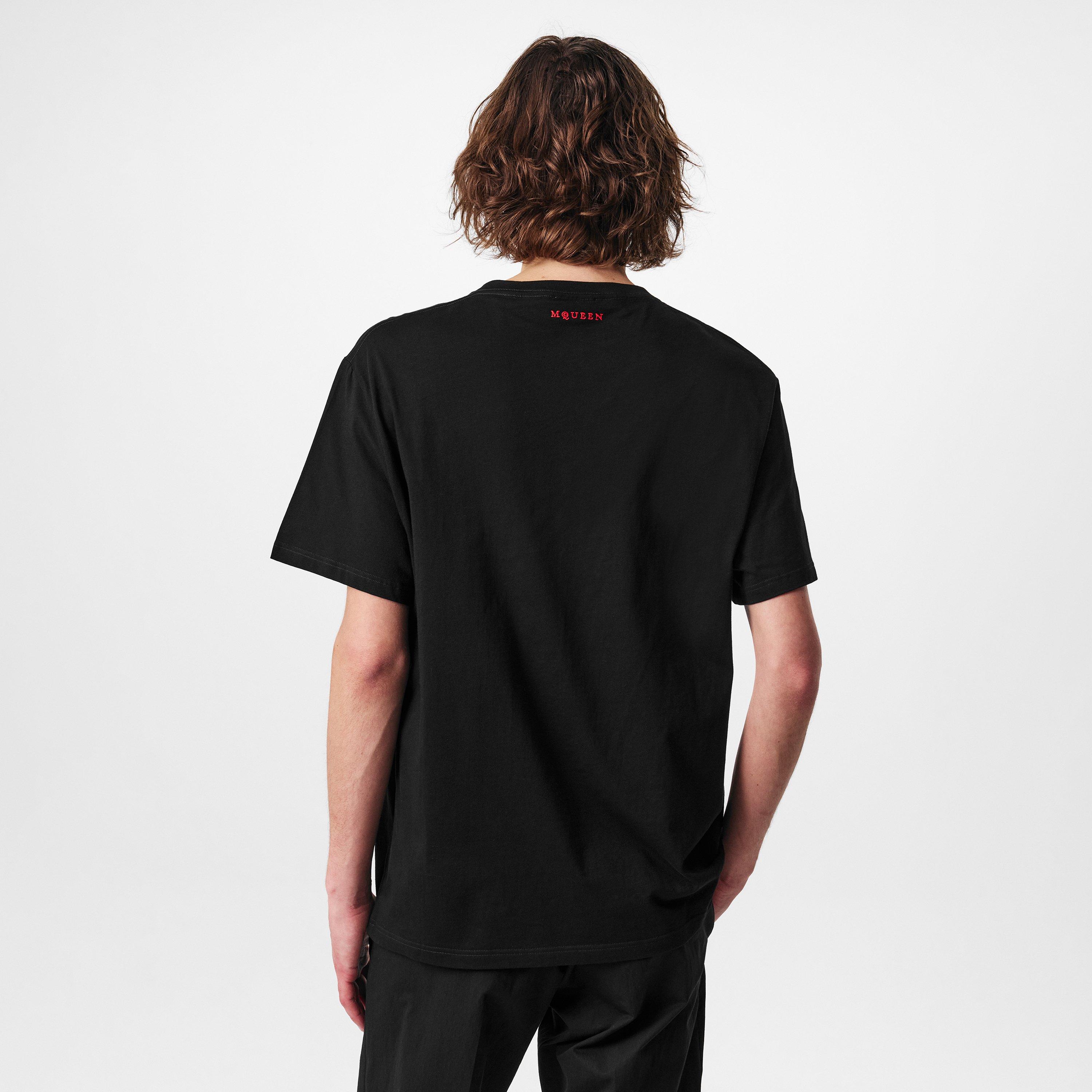 Black/Pink - Alexander McQueen - Lily T-Shirt - 3