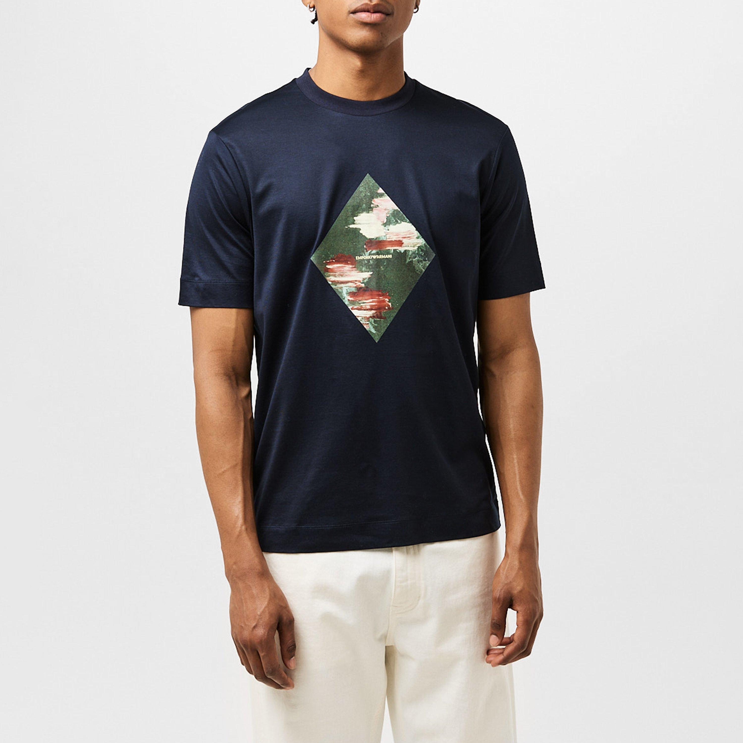Navy 0920 - Emporio Armani - Men's Regular Fit T-Shirt - 3