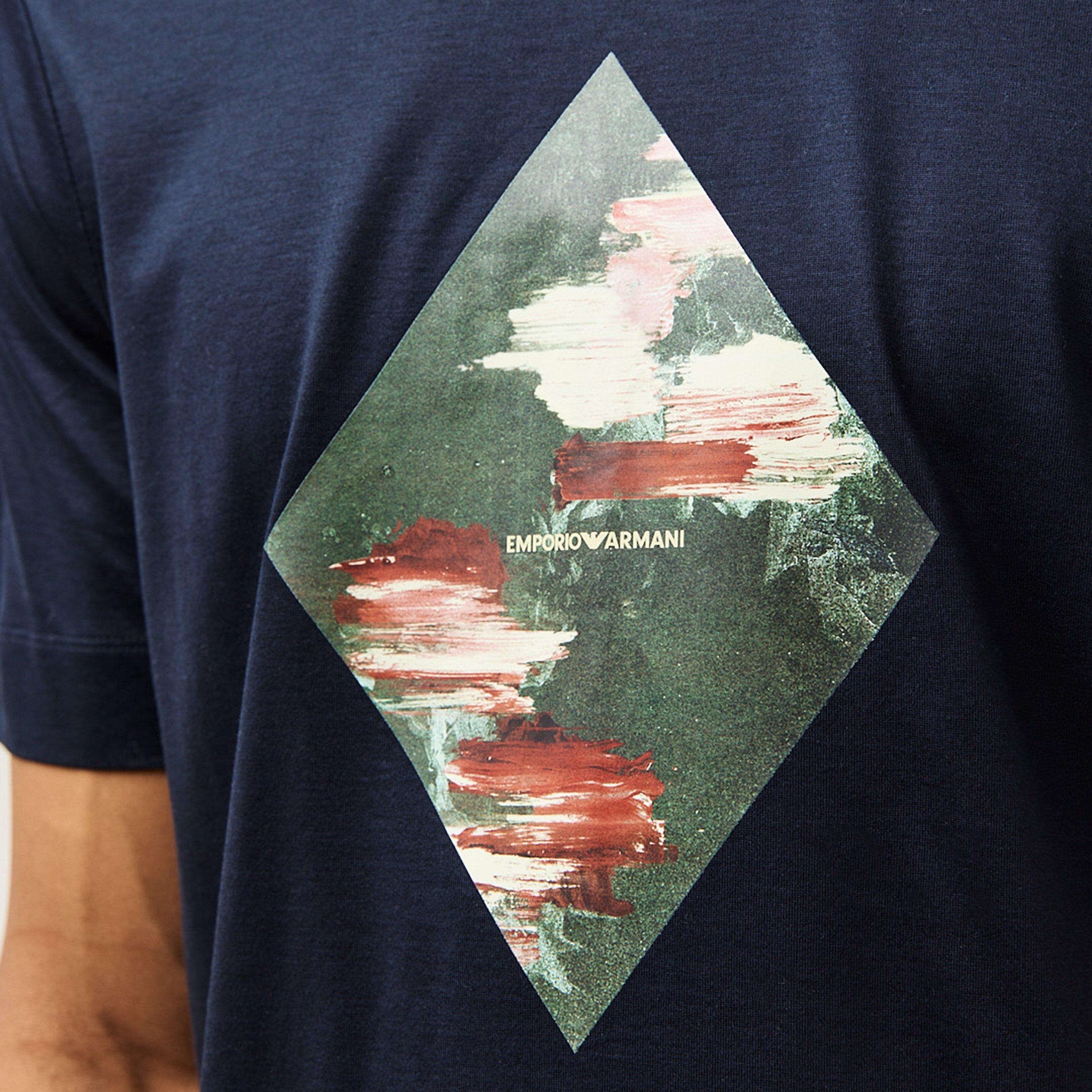 Navy 0920 - Emporio Armani - Men's Regular Fit T-Shirt - 5