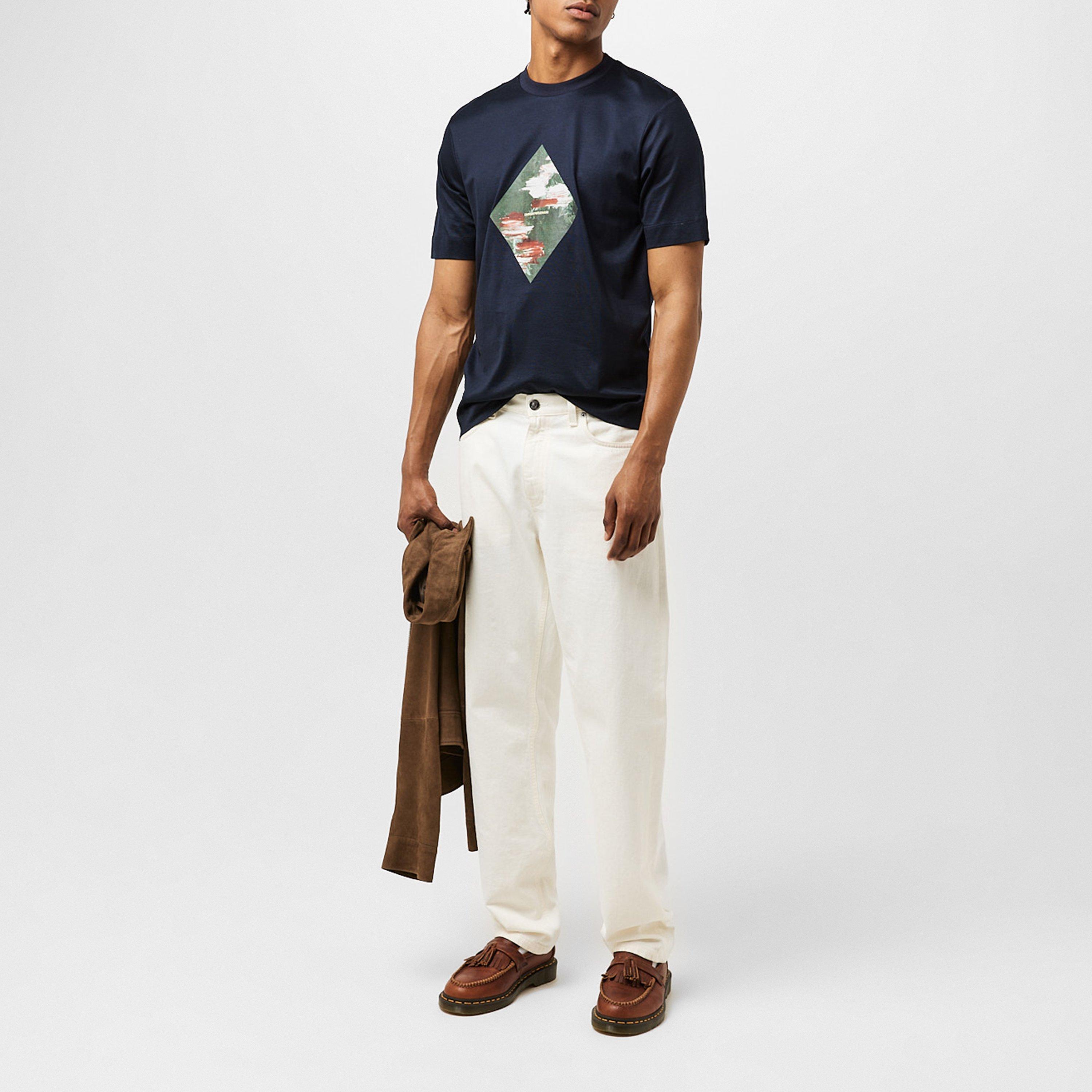 Navy 0920 - Emporio Armani - Men's Regular Fit T-Shirt - 6