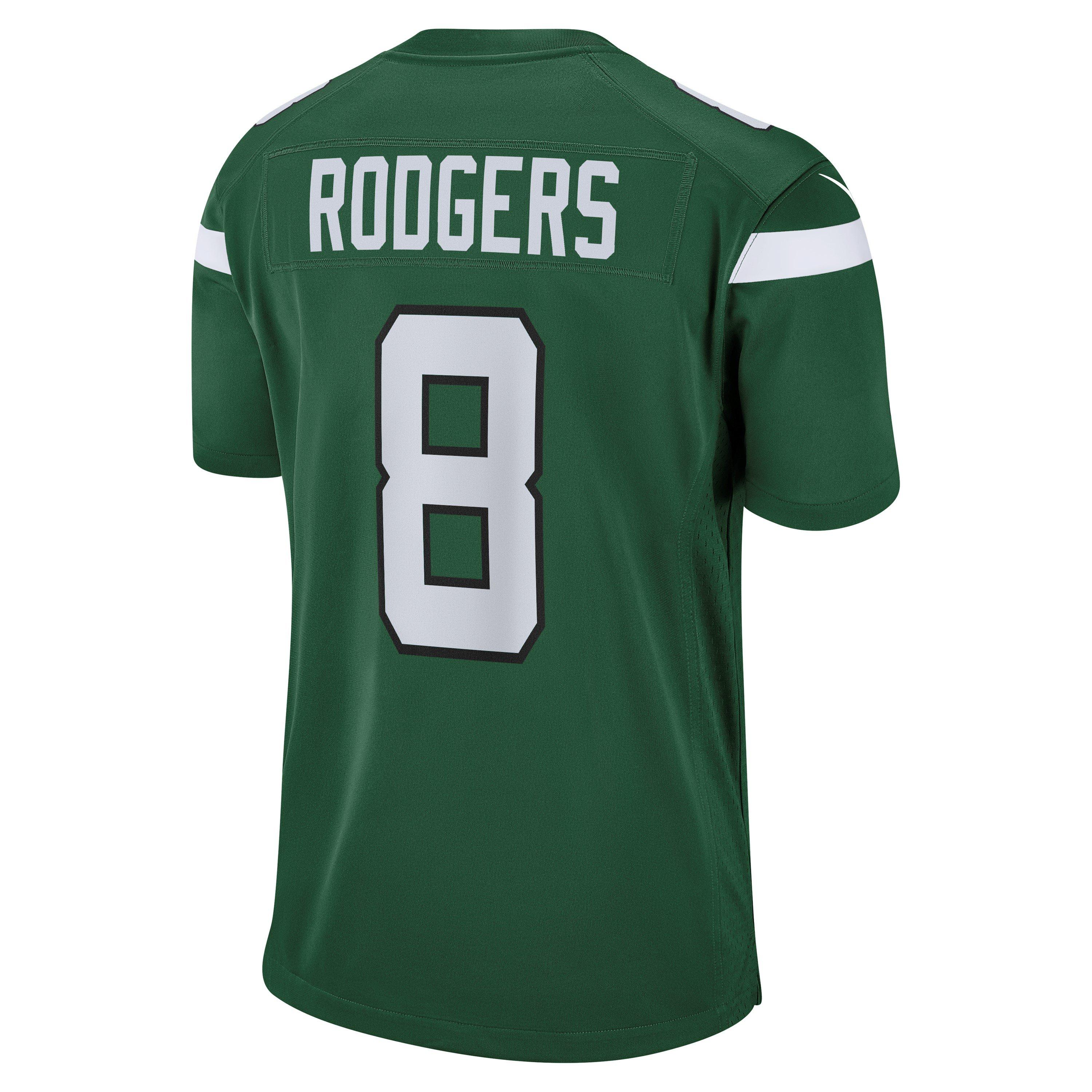 Aaron Rodgers 8 - Nike - New York Jets Game Shirt Mens - 2