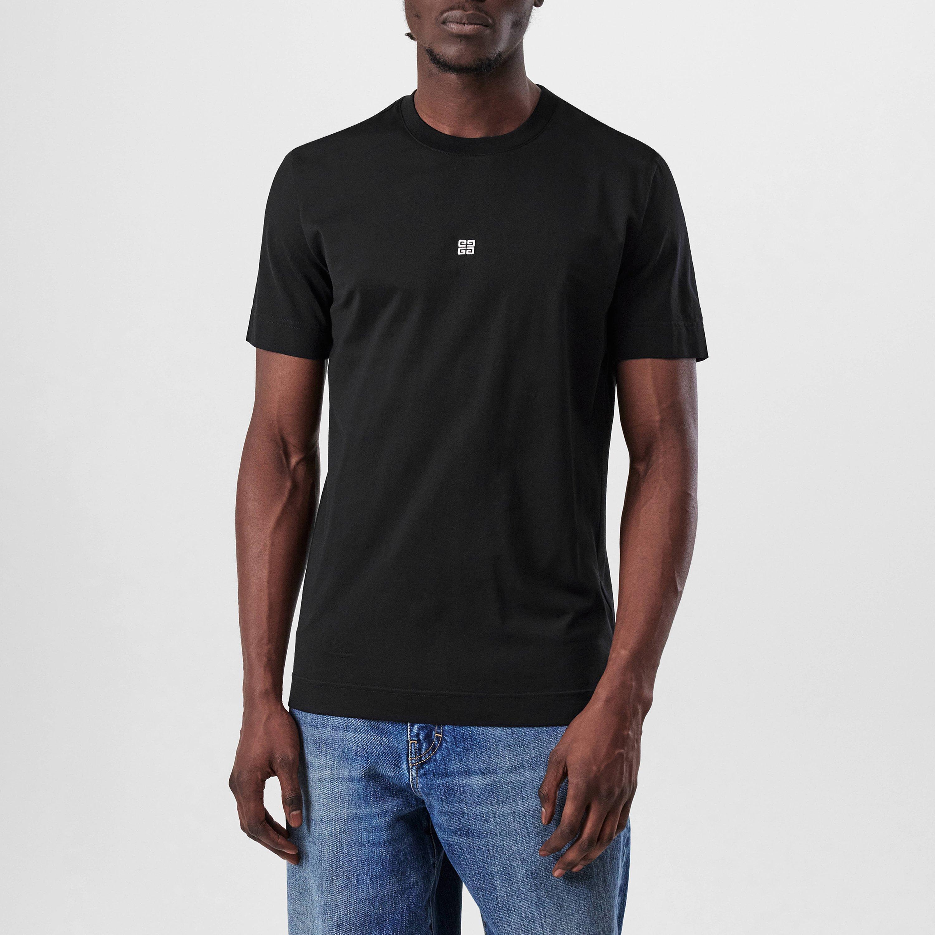 Black - GIVENCHY - Embroidered 4g T-Shirt - 1
