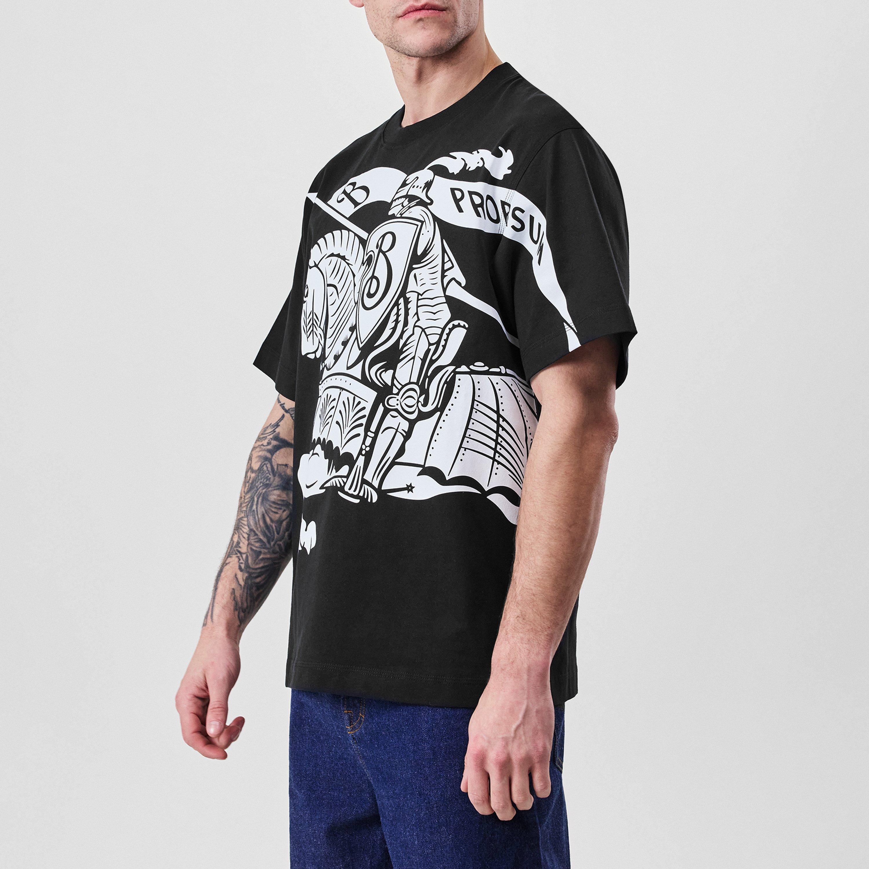 Black - Burberry - Ekd Printed T-Shirt - 2