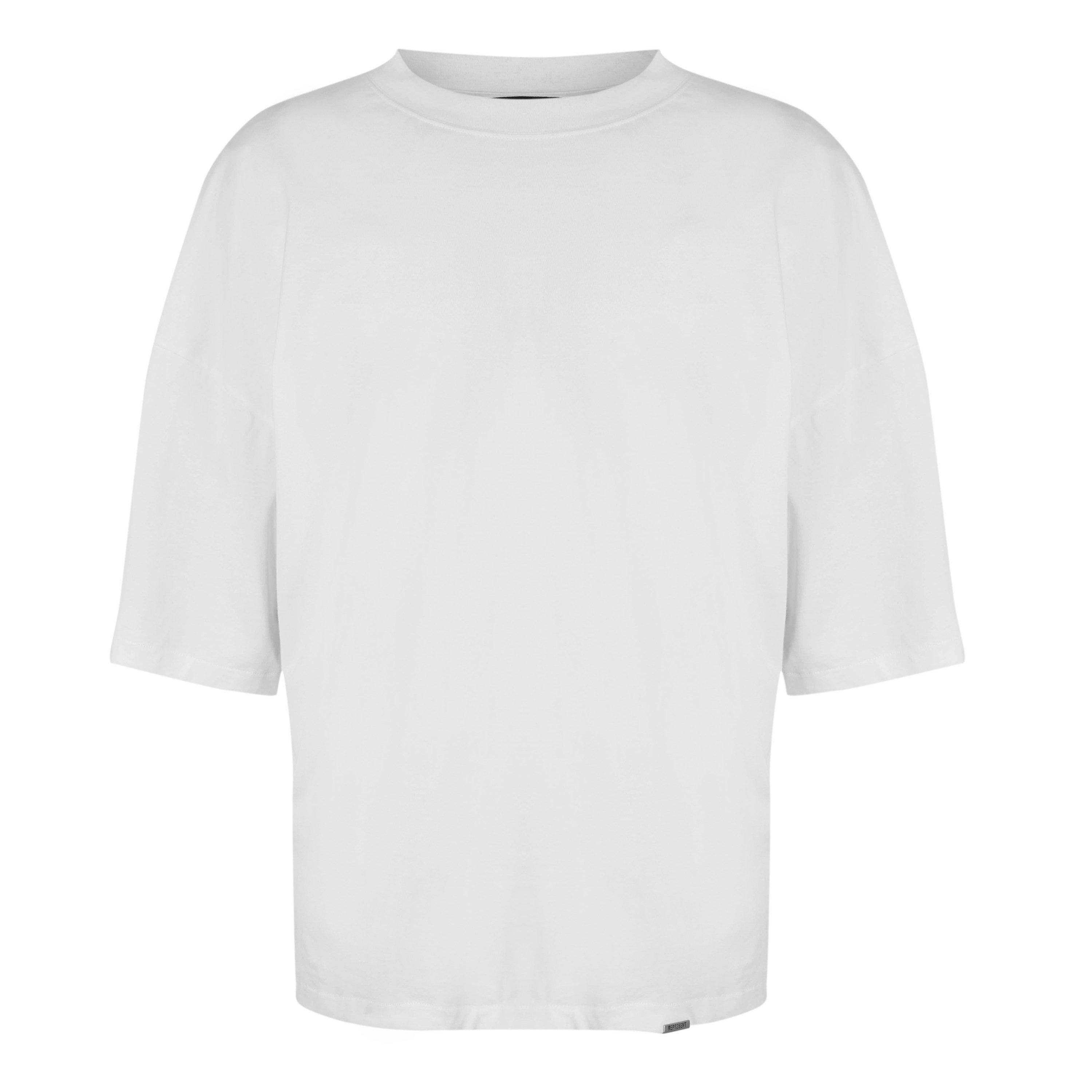 Represent Men's Initial Short Sleeve Crew Neck Oversized T-Shirt - Flat White - XS