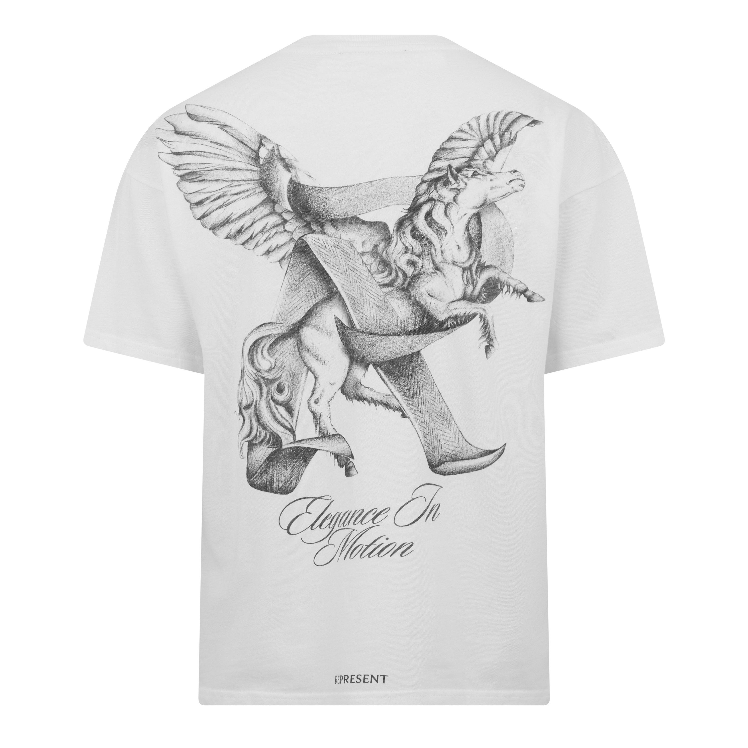 Flat White - Represent - Unisex Rep Elegance Oversized Fit T-Shirt - 2