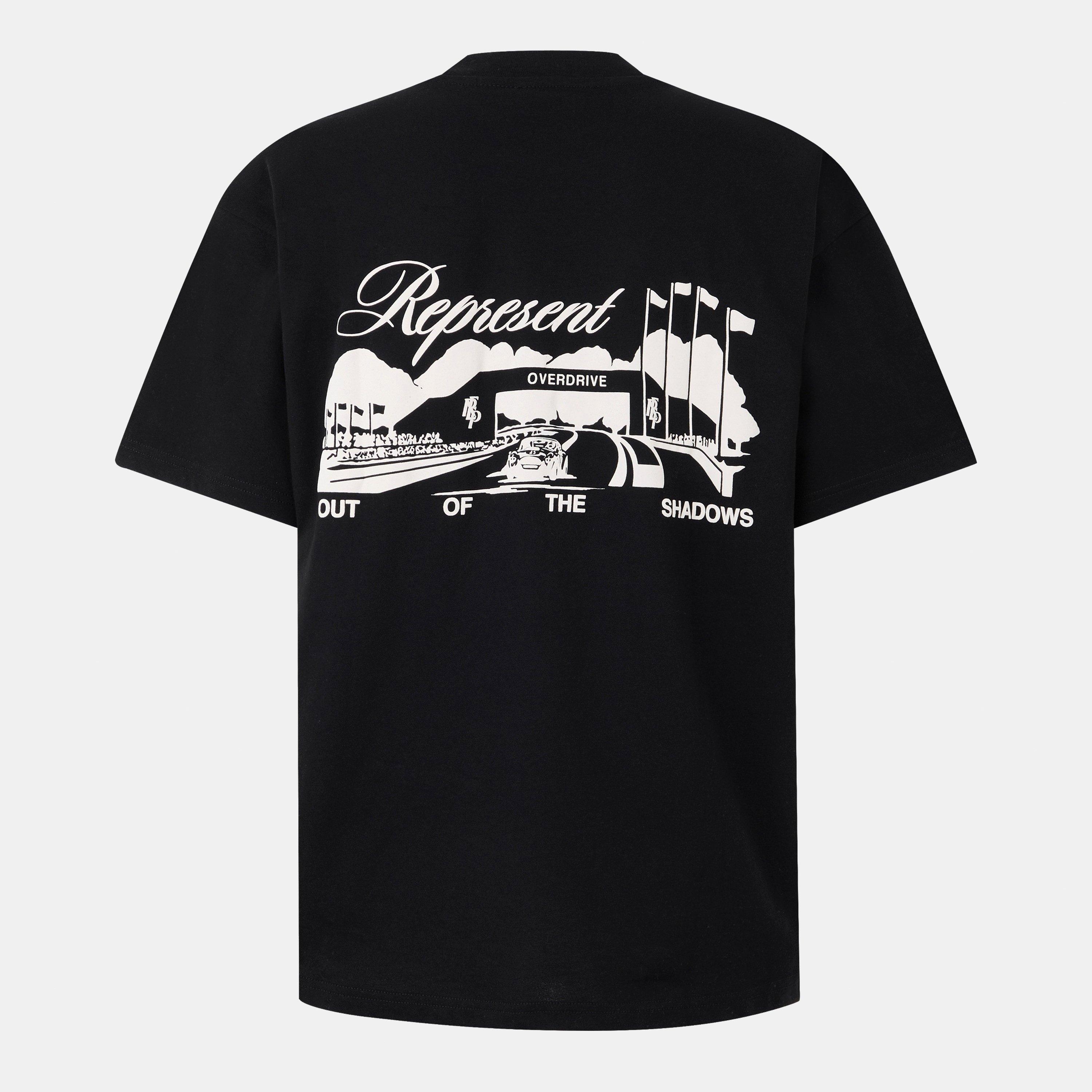 Jet Black - Represent - Men's Raceway Vintage Motorsport T-Shirt - 2