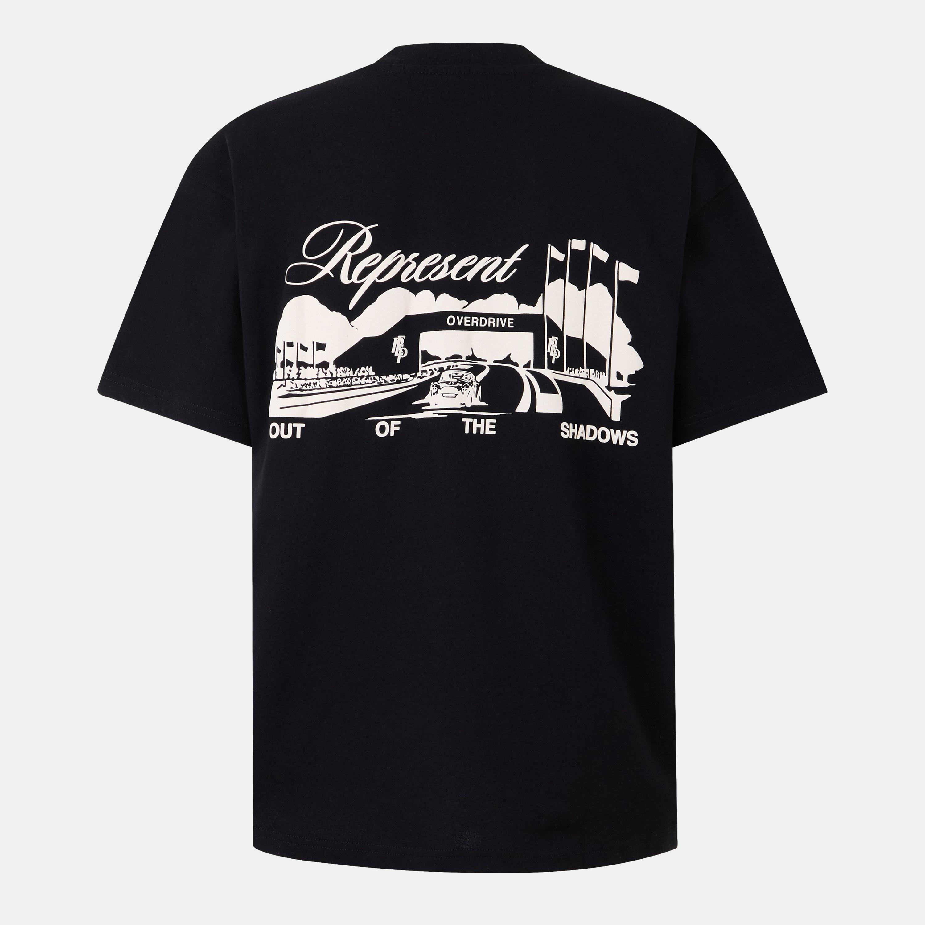 Jet Black - Represent - Men's Raceway Vintage Motorsport T-Shirt - 6