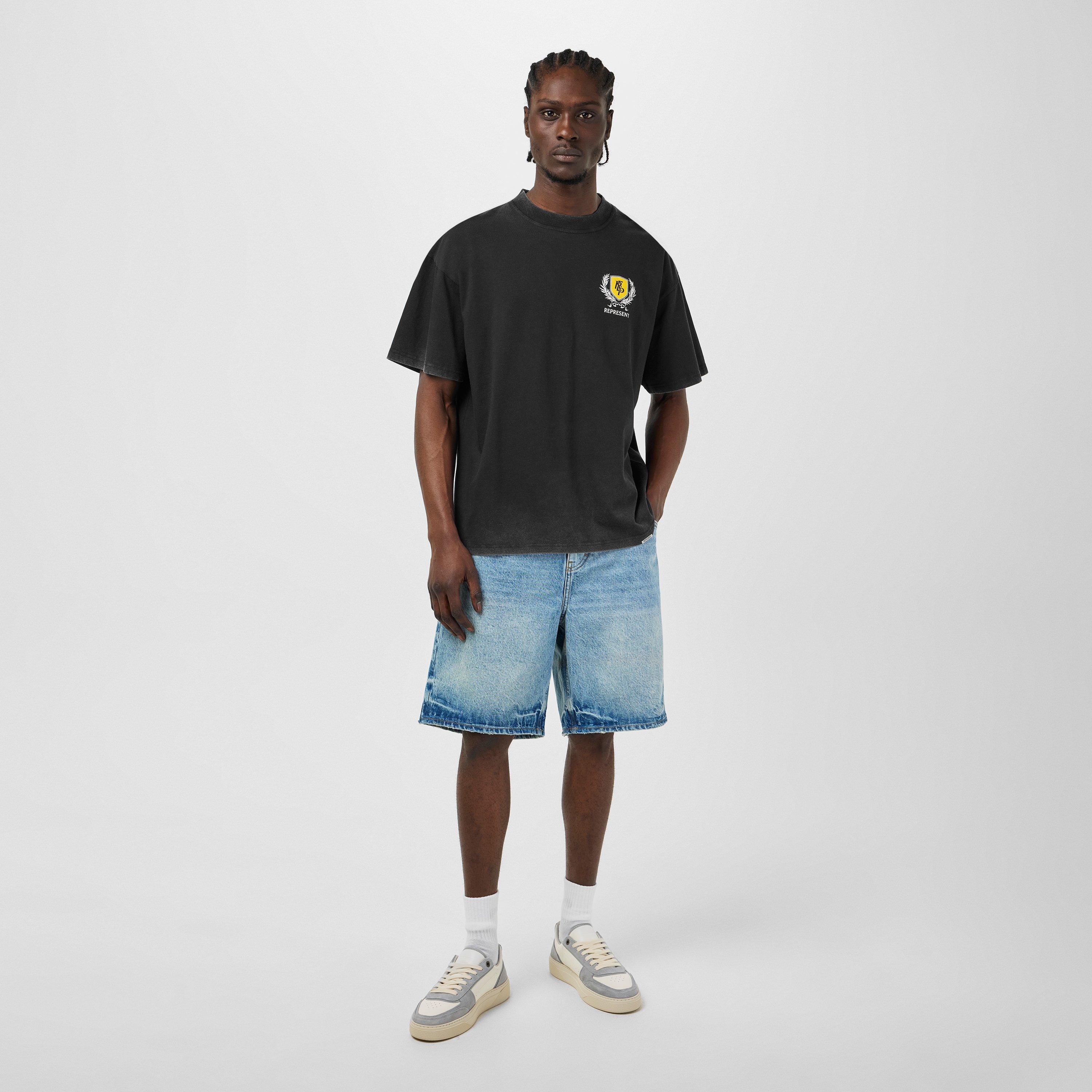 Vintage Black - Represent - Men's Rep Crest T-Shirt, Striking Graphic Print - 6