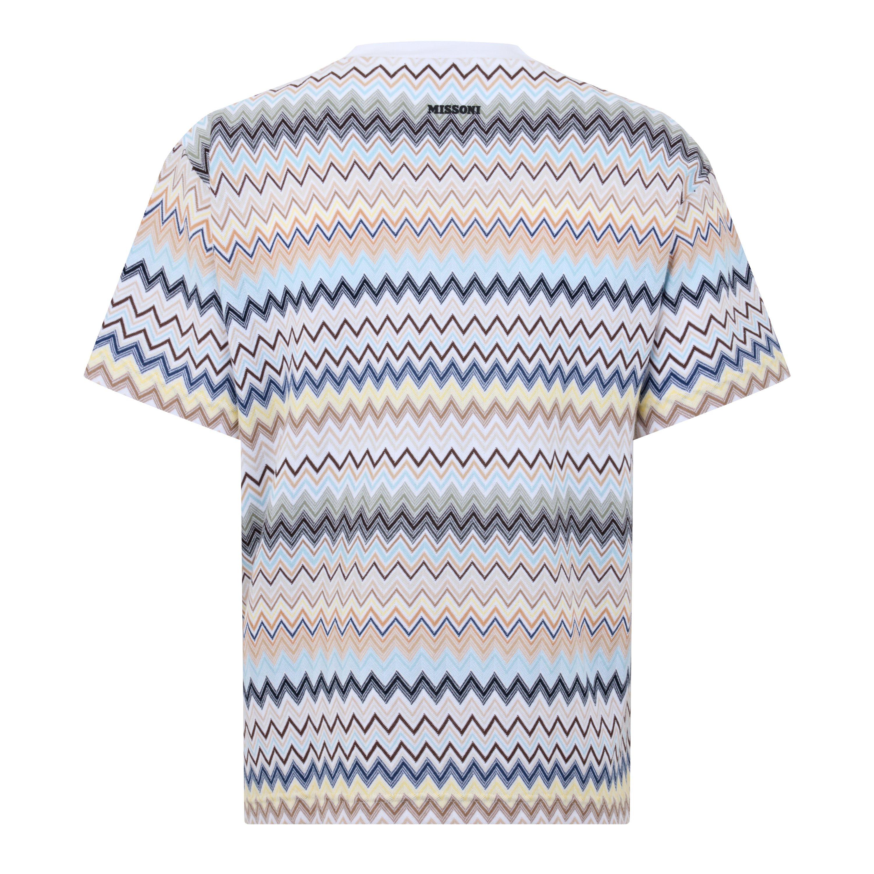 White SM9ER - Missoni - Men's Pattern Regular Fit T-Shirt - 2
