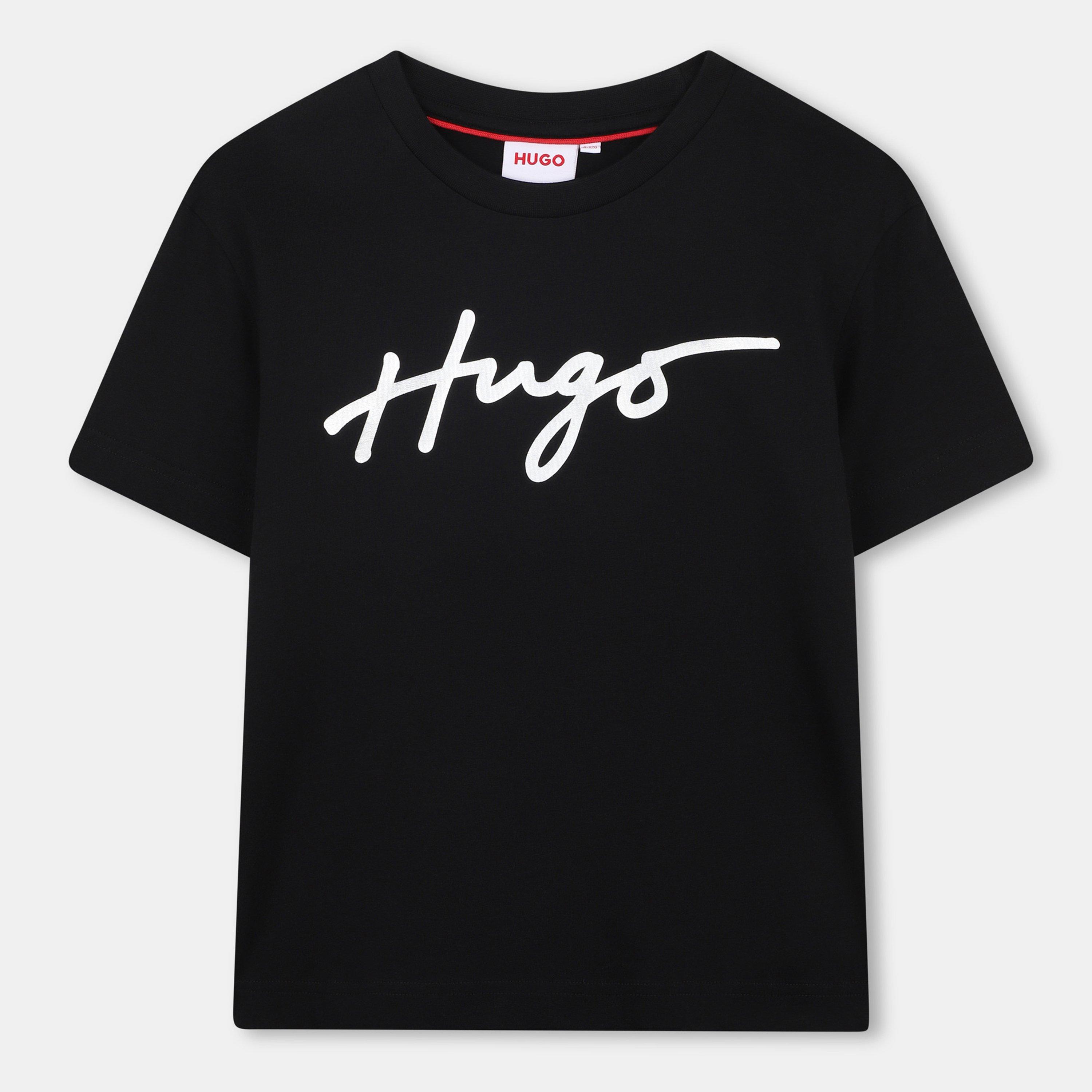 Hugo  Black 09B Kids' Logo T-Shirt - 8Y