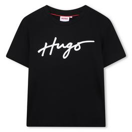 Hugo Logo T Shirt Juniors