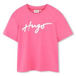 Hugo Logo T Shirt Juniors